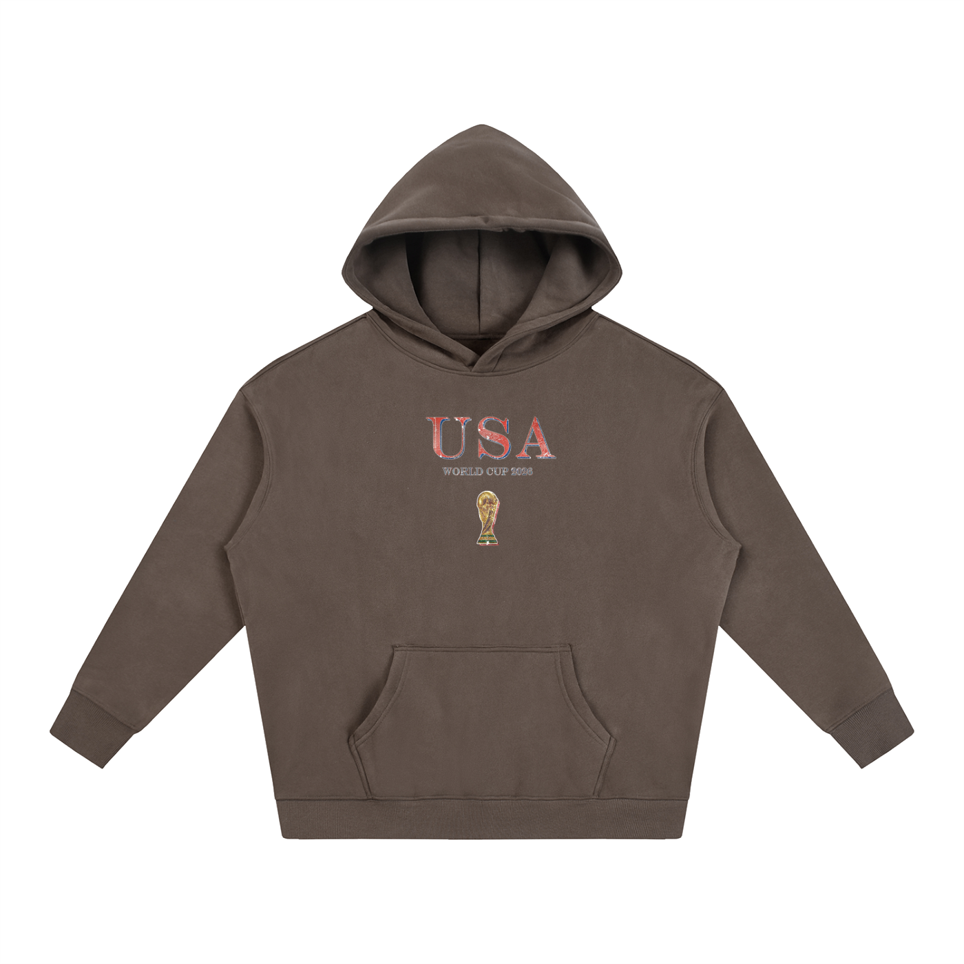 Vintage USA World Cup Oversize Fleeced Hoodie