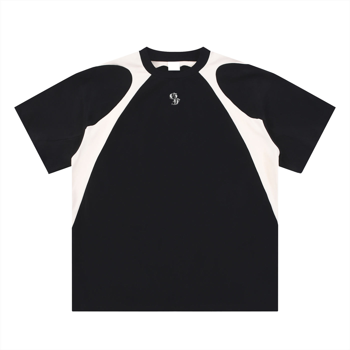 Graphic Footy Contrast Panel Cotton T-Shirt