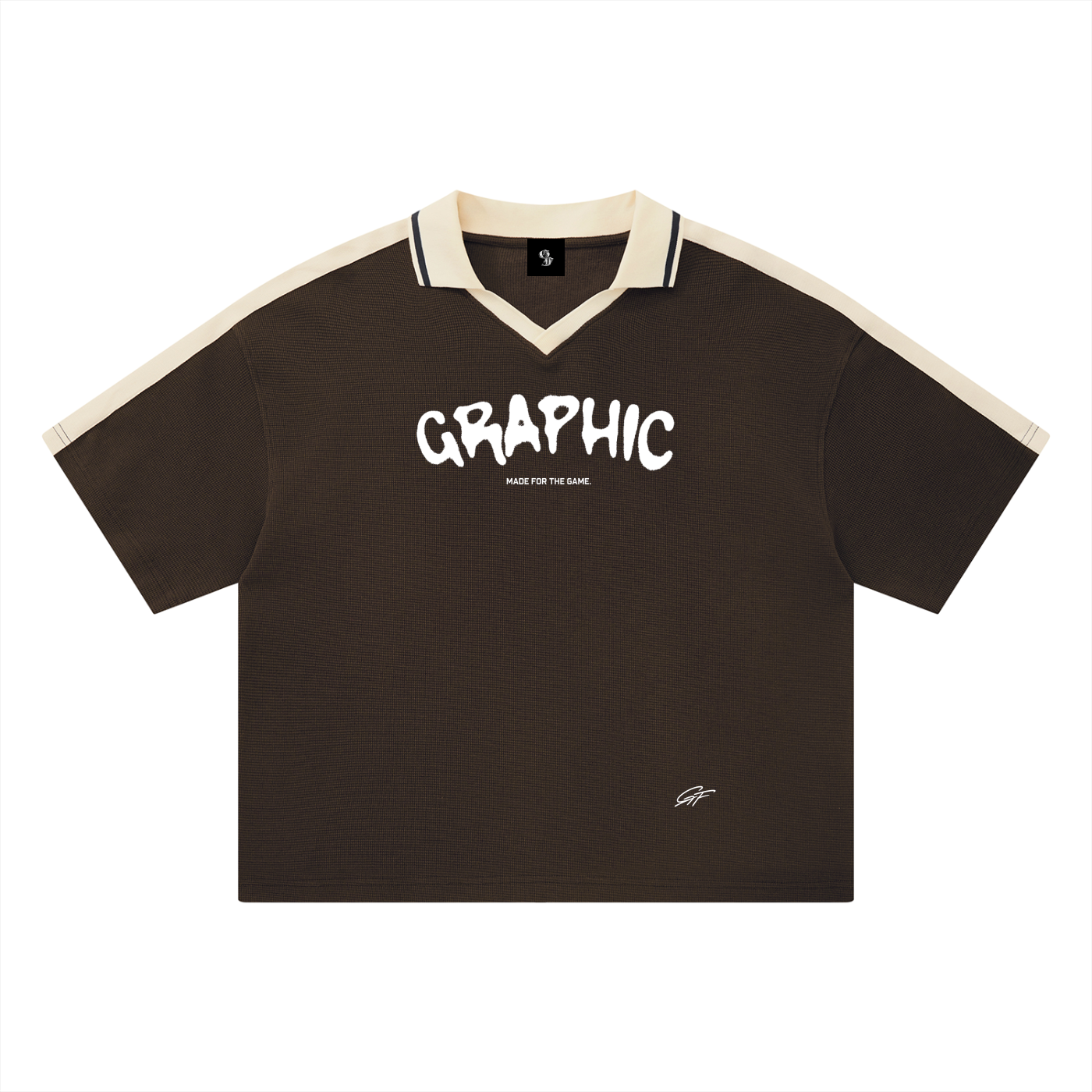 Vintage Graphic Footy Unisex Color Block Polo Shirt
