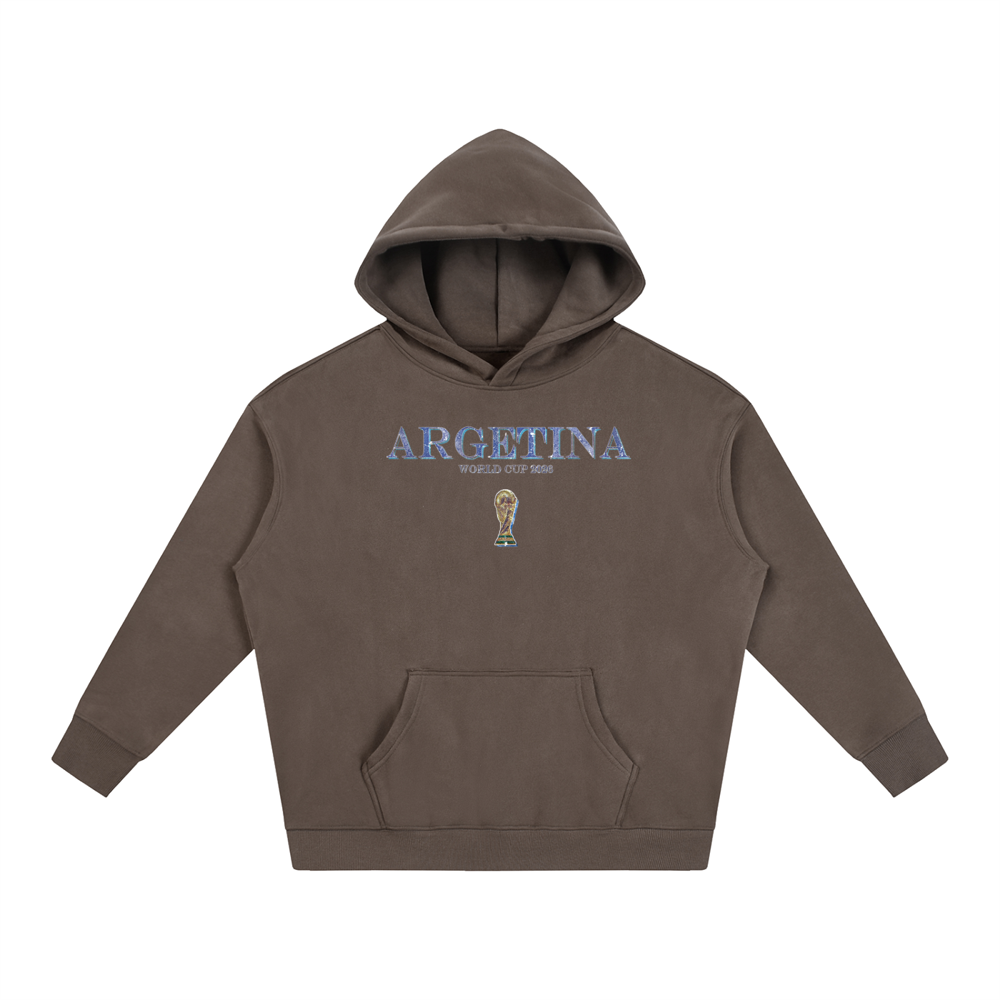Vintage Argentina World Cup Oversize Fleeced Hoodie