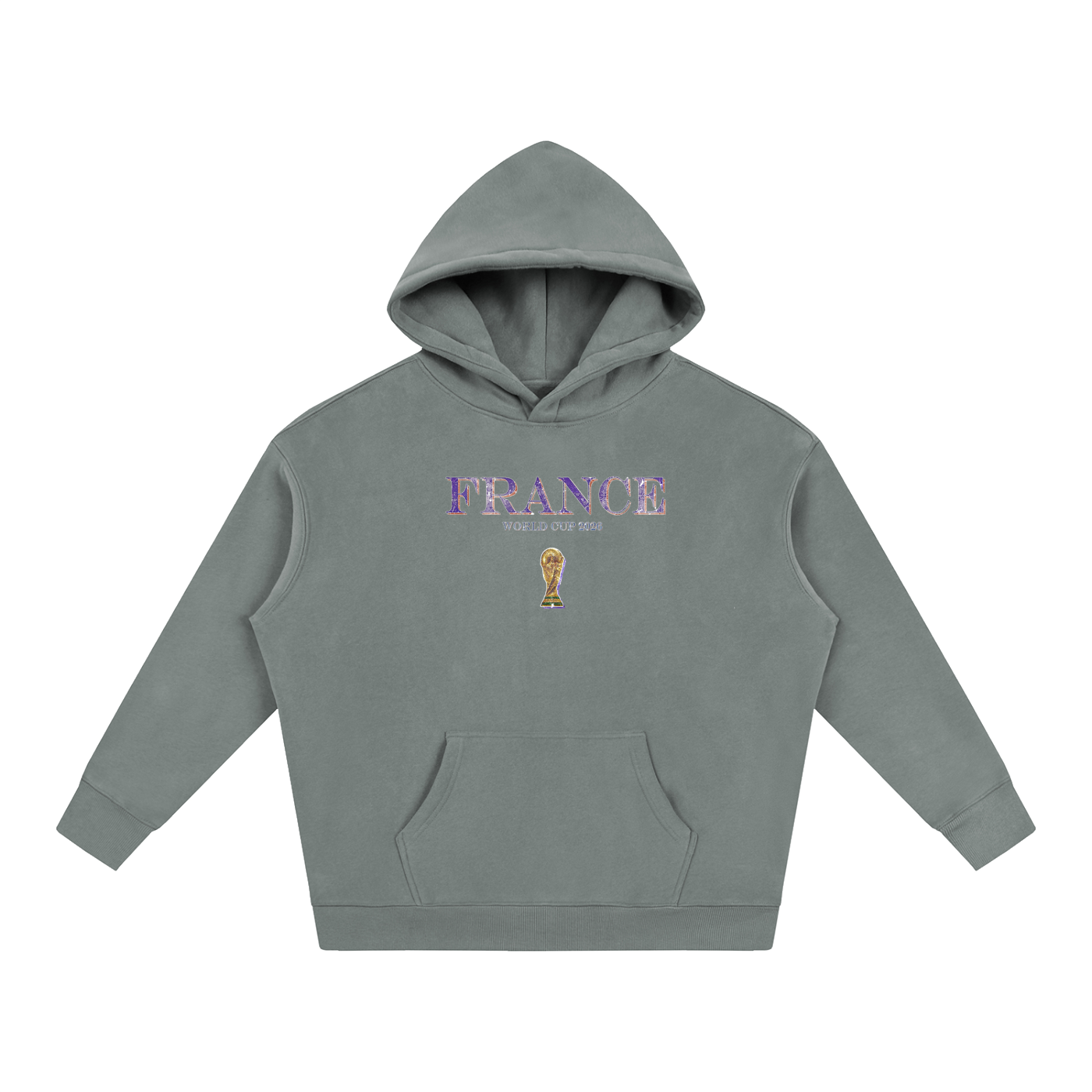Vintage France World Cup Oversize Fleeced Hoodie