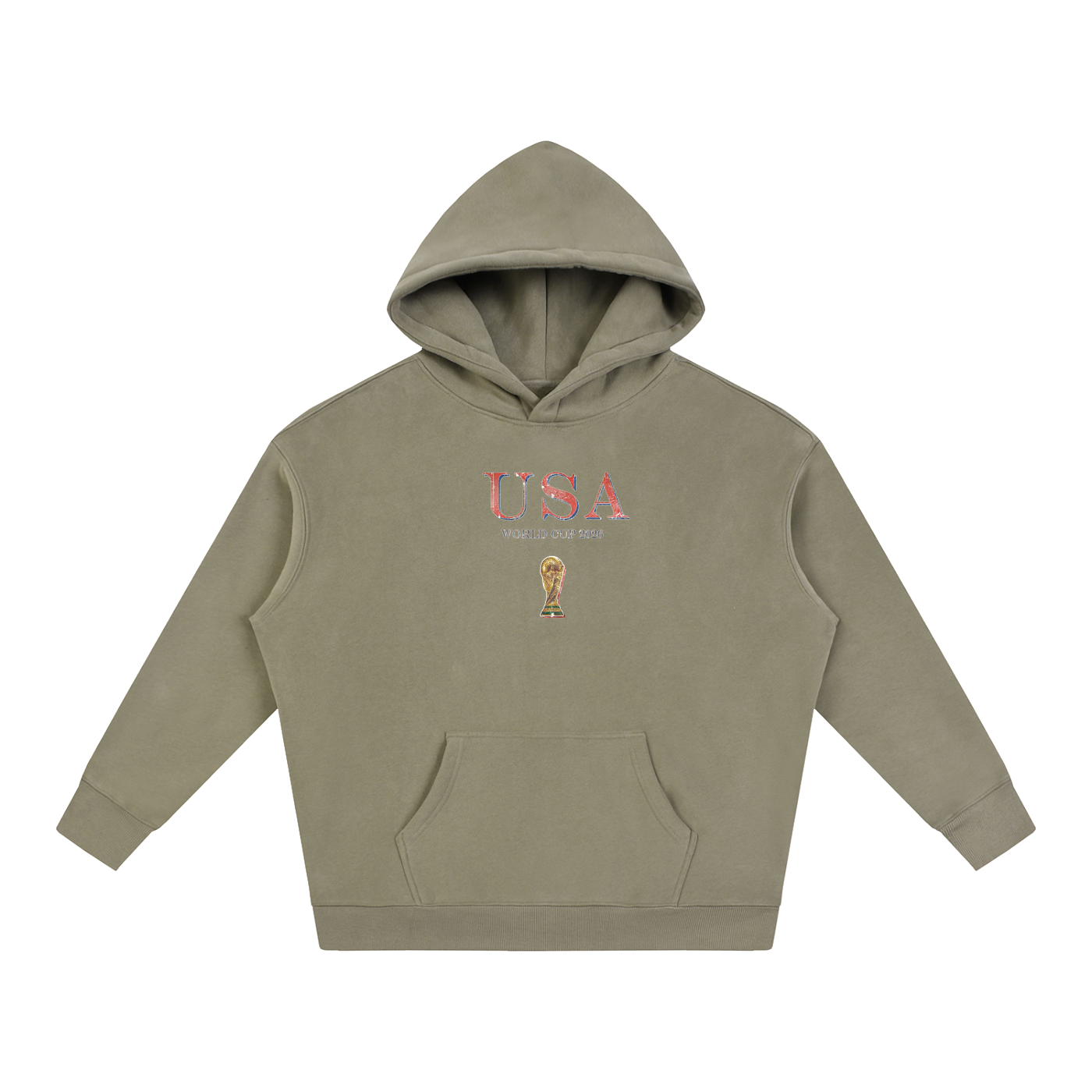 Vintage USA World Cup Oversize Fleeced Hoodie
