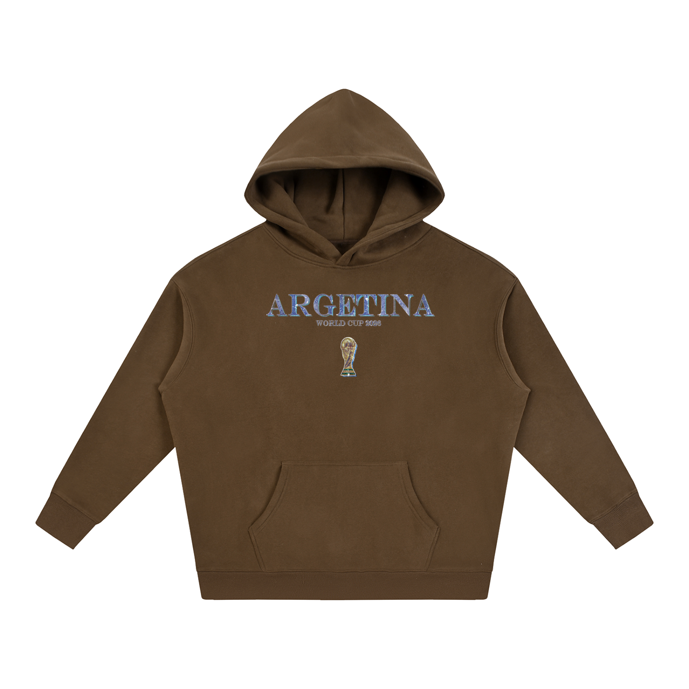 Vintage Argentina World Cup Oversize Fleeced Hoodie