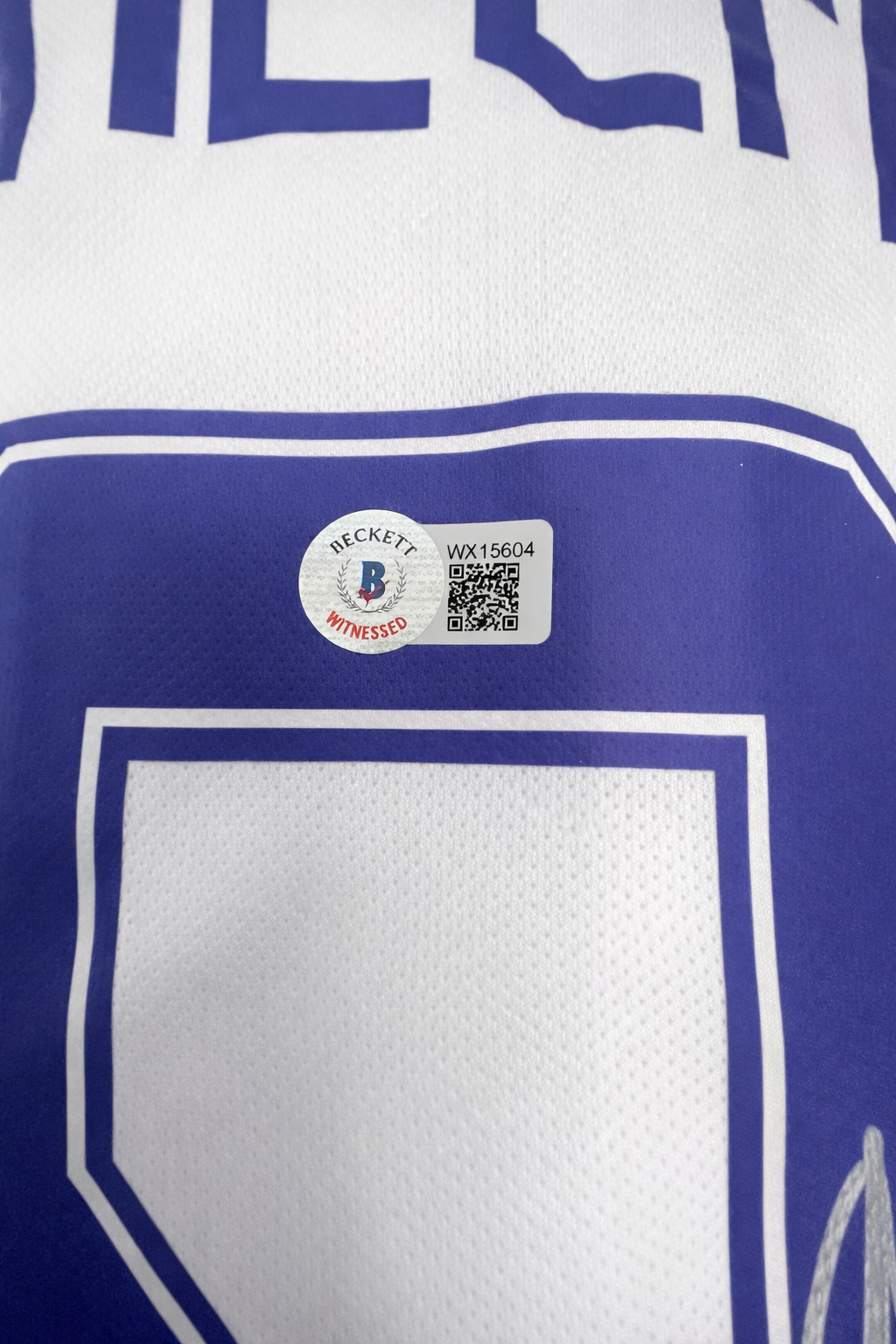 Karim Benzema Signed 21/22 Real Madrid UCL Final Jersey Adidas Beckett Witness - Size XL