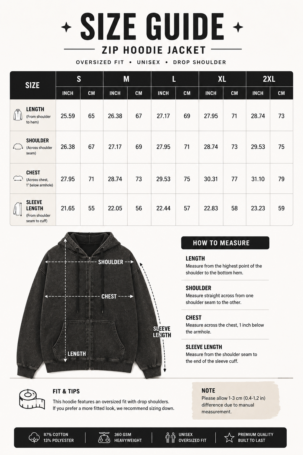 Graphic Footy Vintage Wash Leopard Full Zip Hoodie
