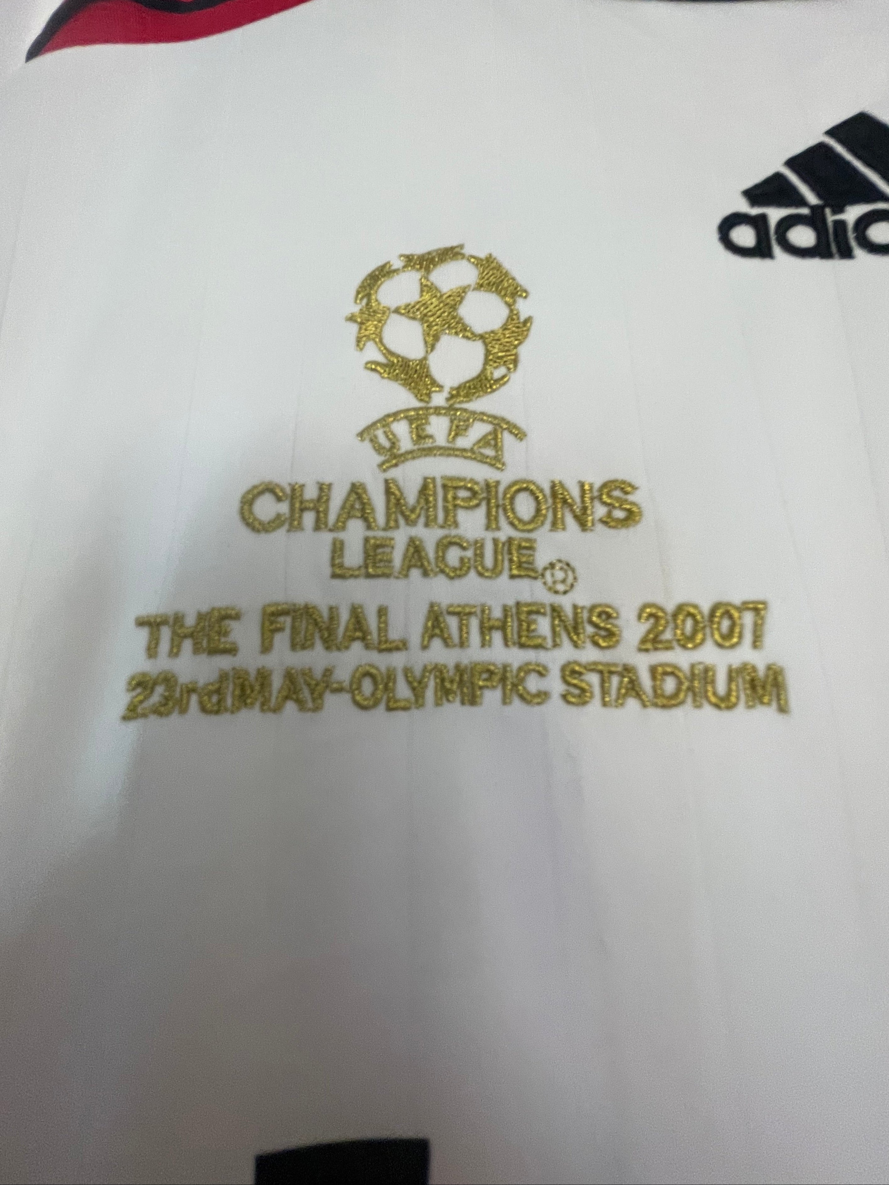 Andrea Pirlo Signed AC Milan Away Soccer Jersey #21 with Beckett Witness - Size Large