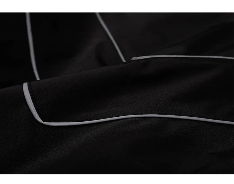 Graphic Footy Unisex Patchwork Varsity Jacket – Black High Street Windbreaker