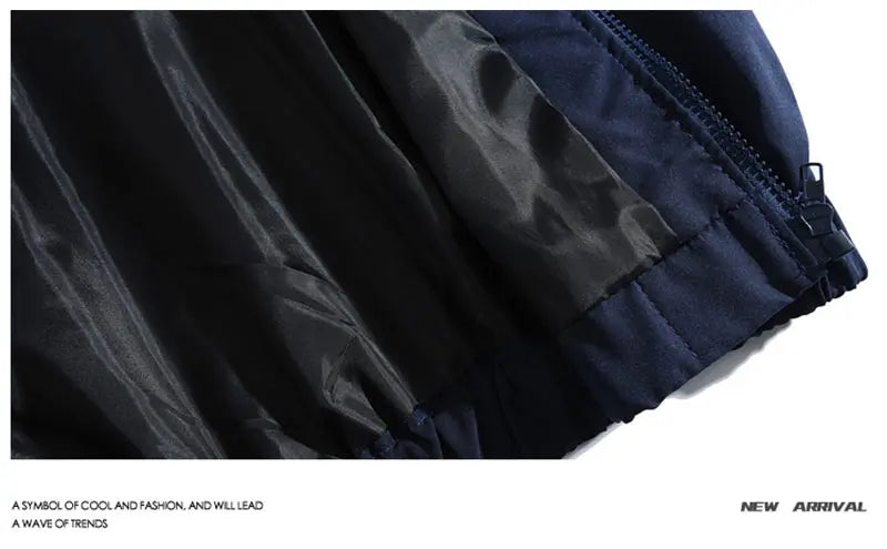 Graphic Footy Unisex Patchwork Varsity Jacket – Black High Street Windbreaker
