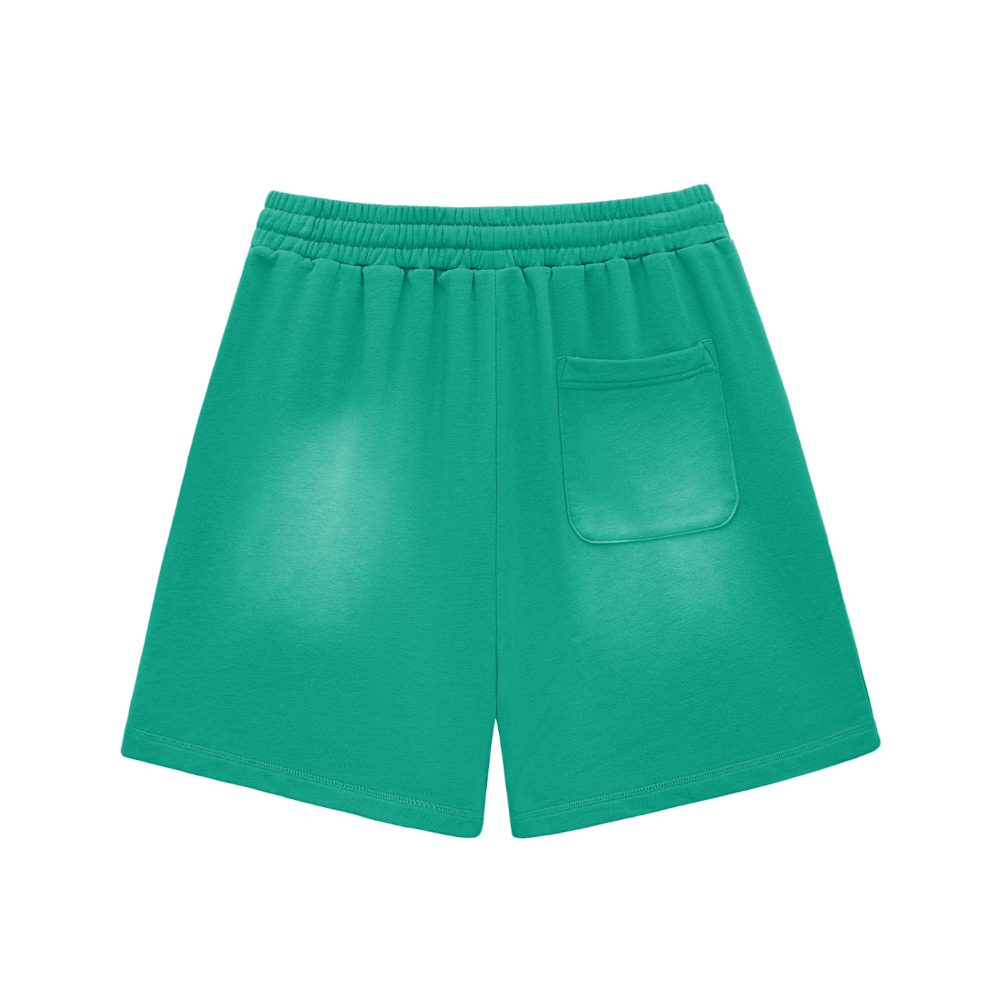 Graphic Footy Sun Fade Raw Edge Cotton Shorts