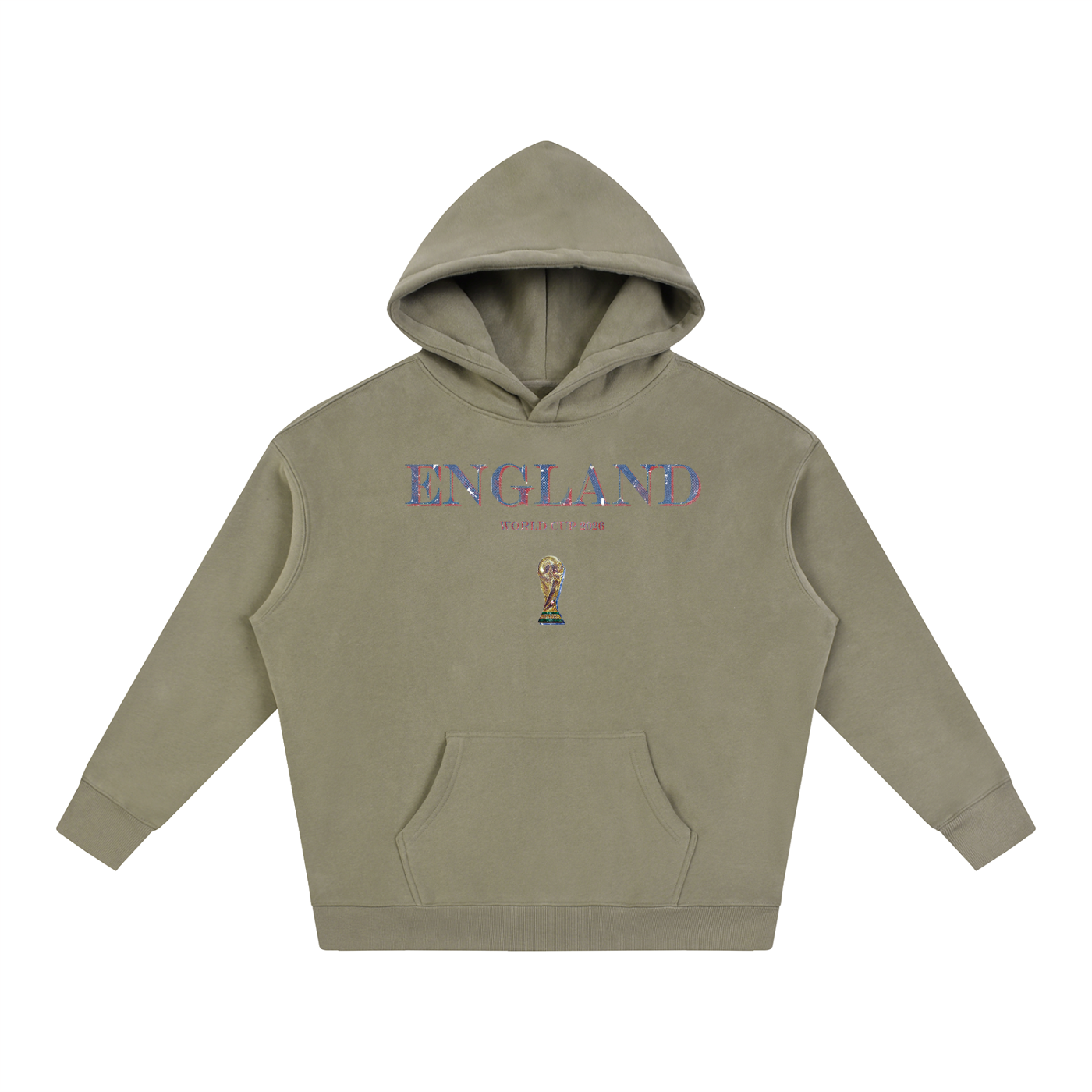 Vintage England World Cup Oversize Fleeced Hoodie