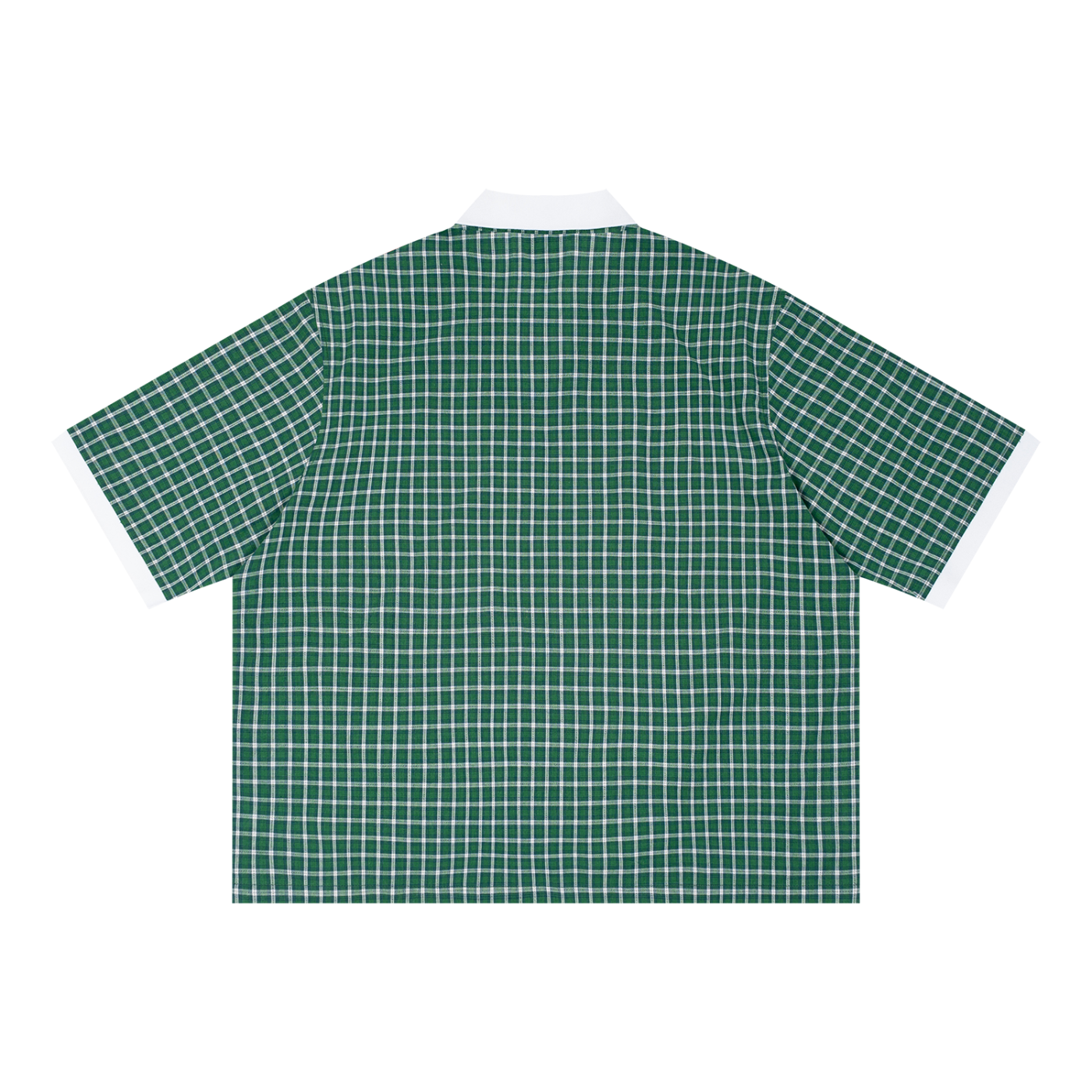 Vintage Graphic Footy Unisex Boxy Plaid Color Block Polo Shirt