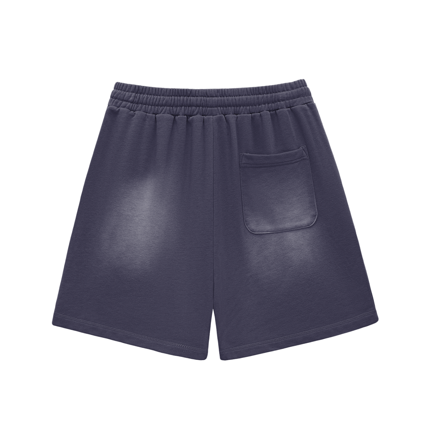 Graphic Footy Sun Fade Raw Edge Cotton Shorts