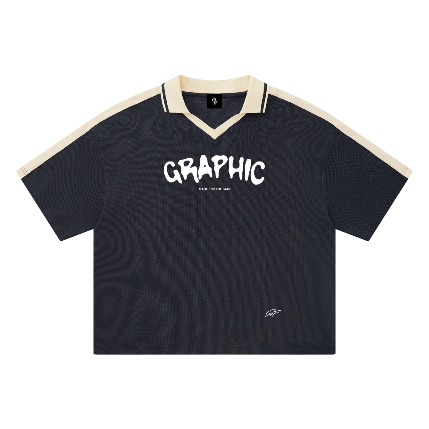 Vintage Graphic Footy Unisex Color Block Polo Shirt