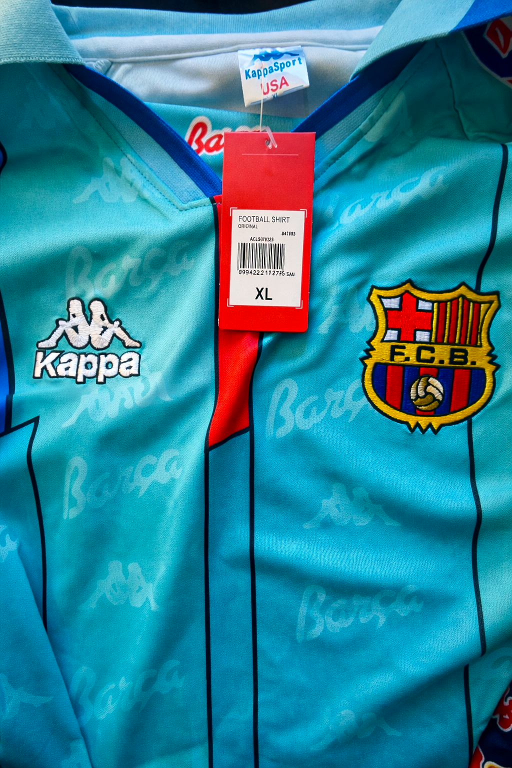 Vintage FC Barcelona 1996/1997 Away Jersey Ronaldo #9 El Fenómeno – XL – Brand New