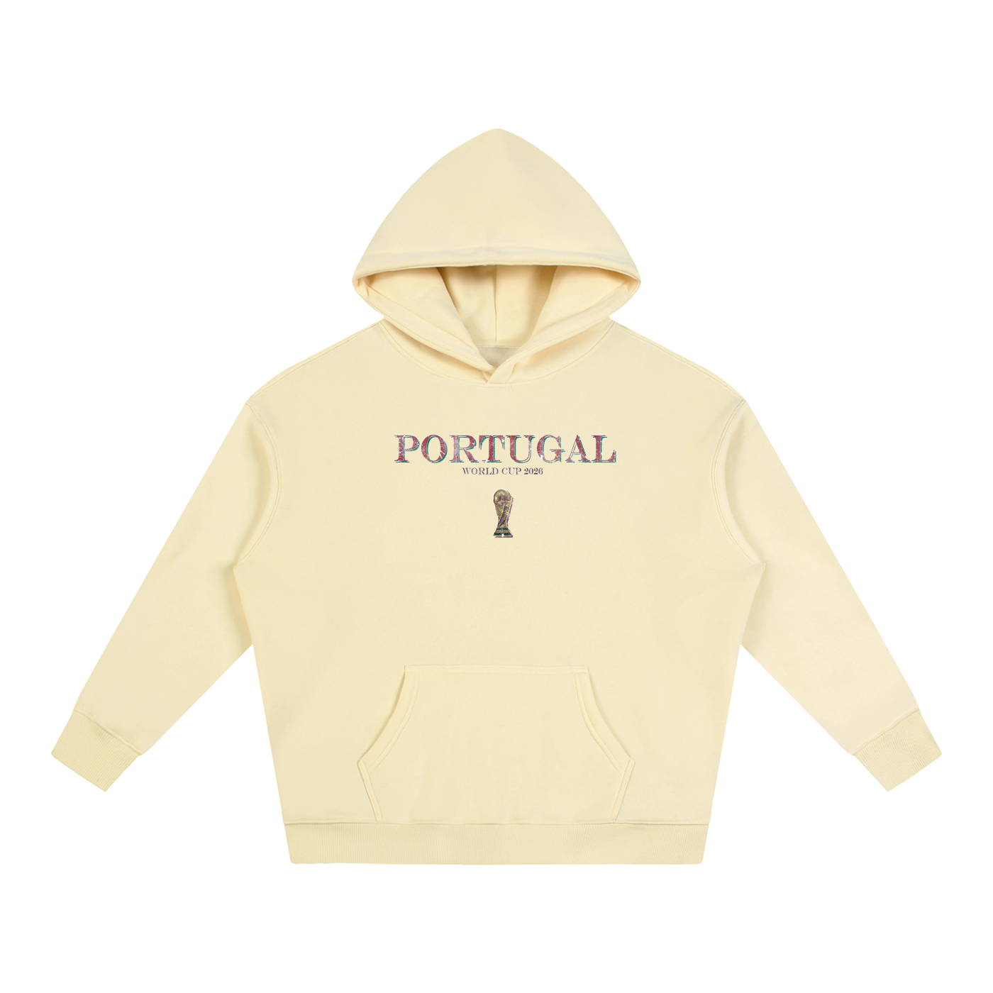 Vintage Portugal World Cup Oversize Fleeced Hoodie