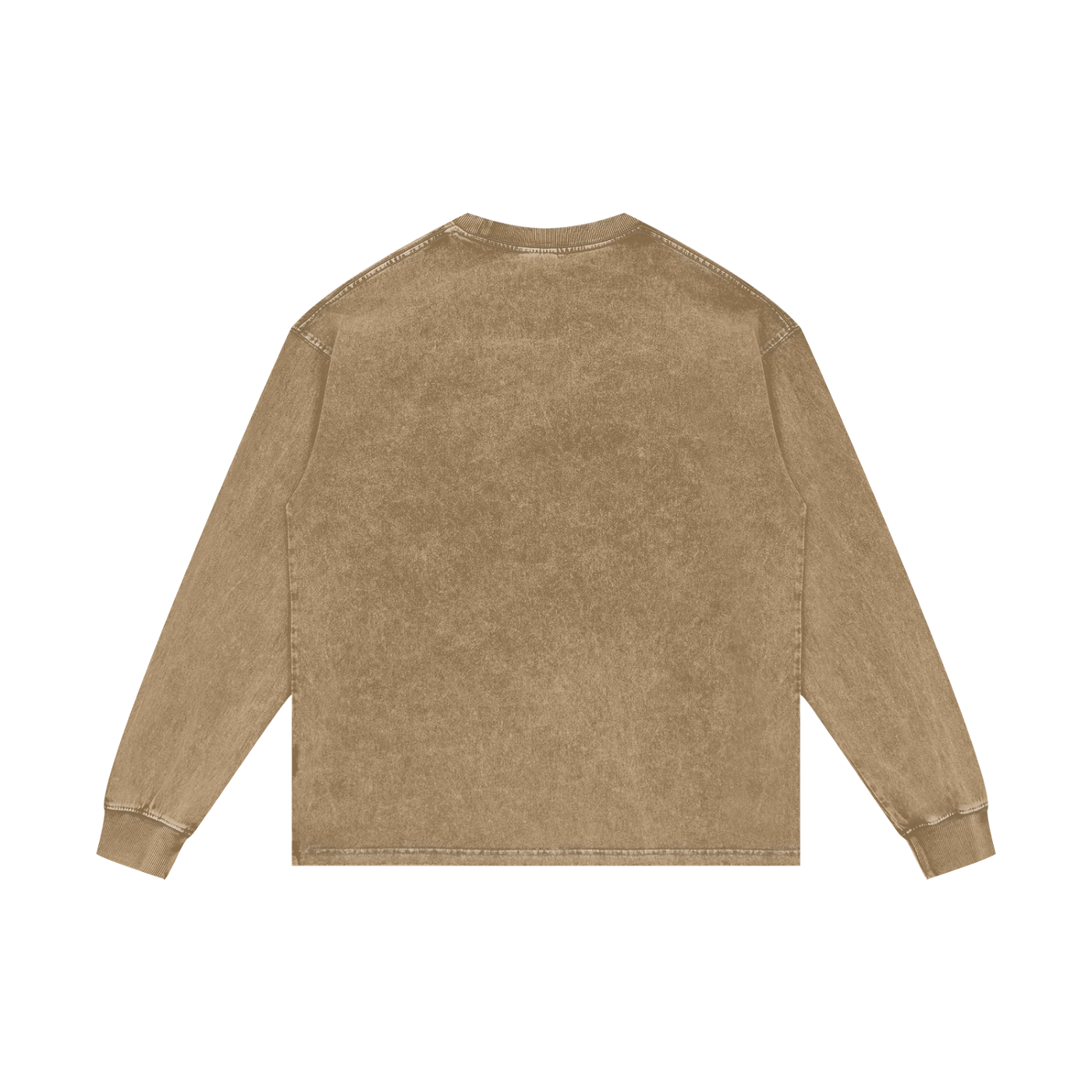 Vintage Acid Wash Oversize Graphic Footy Long Sleeve T-Shirt - 250 GSM