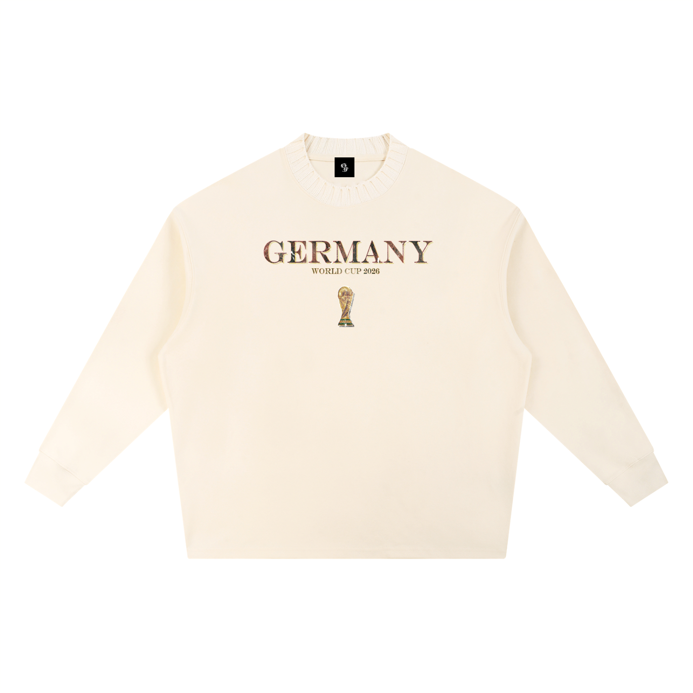 Vintage Germany World Cup Knitted Round Neck Oversize Sweatshirt