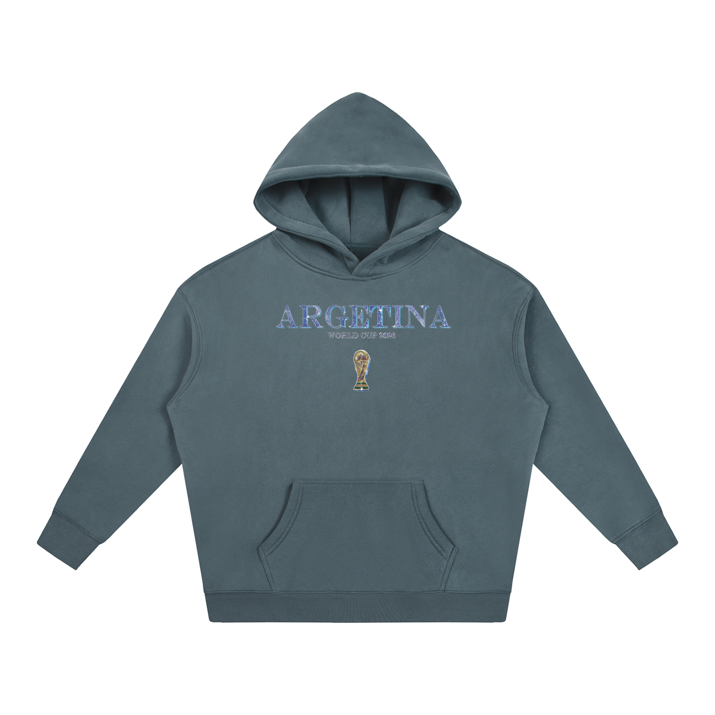 Vintage Argentina World Cup Oversize Fleeced Hoodie