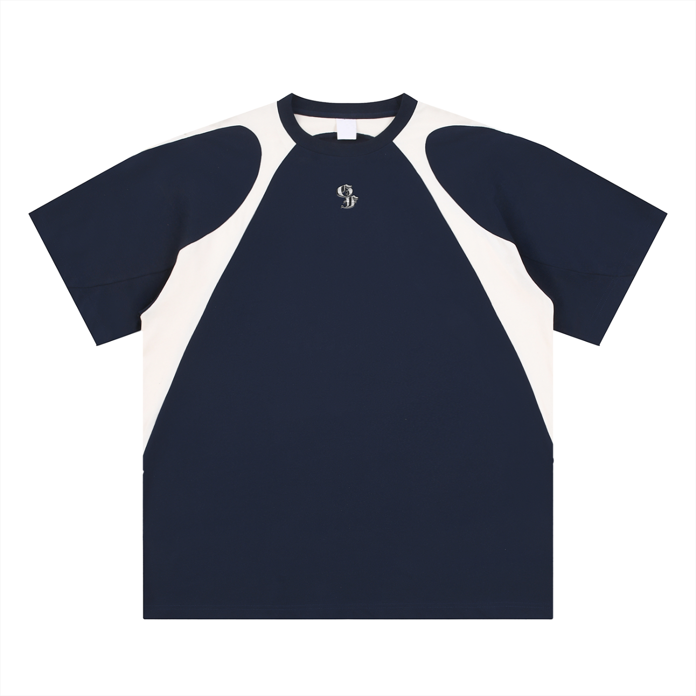 Graphic Footy Contrast Panel Cotton T-Shirt