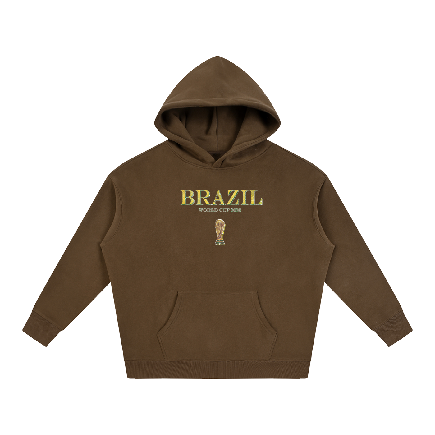 Vintage Brazil World Cup Oversize Fleeced Hoodie