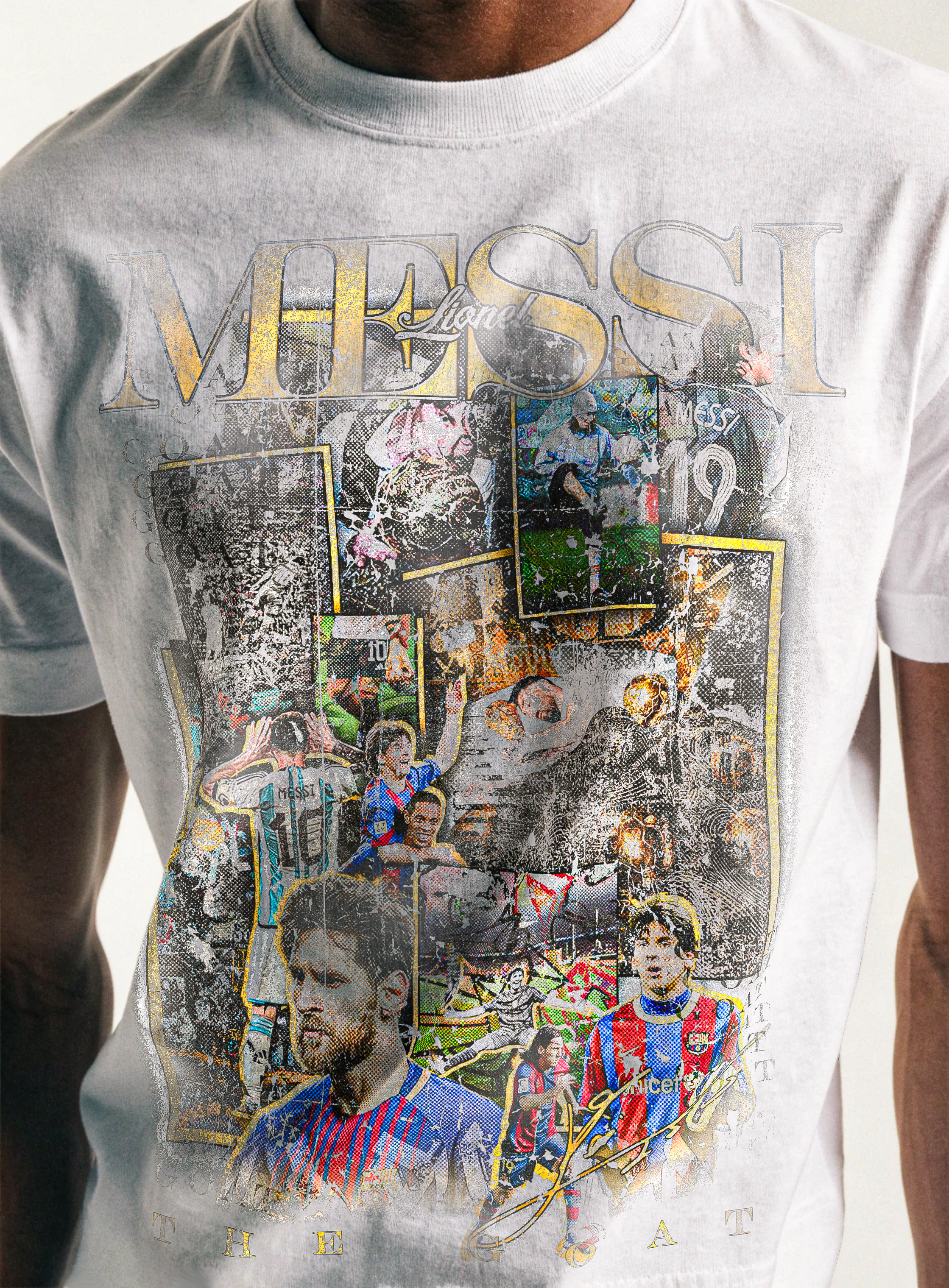 Vintage Lionel Messi Essential Cotton T-Shirt