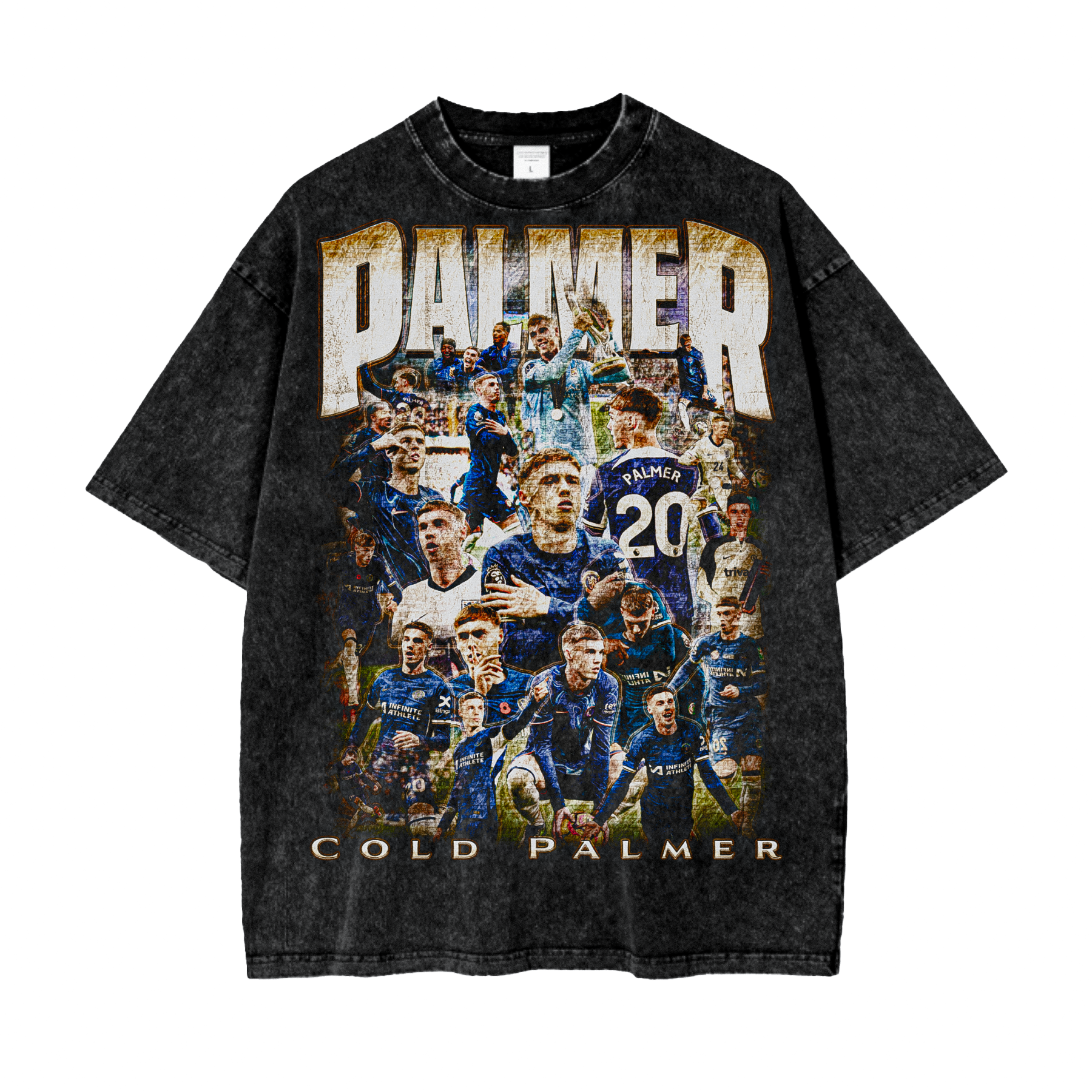 Vintage Cole Palmer Oversize Acid Washed T-Shirt