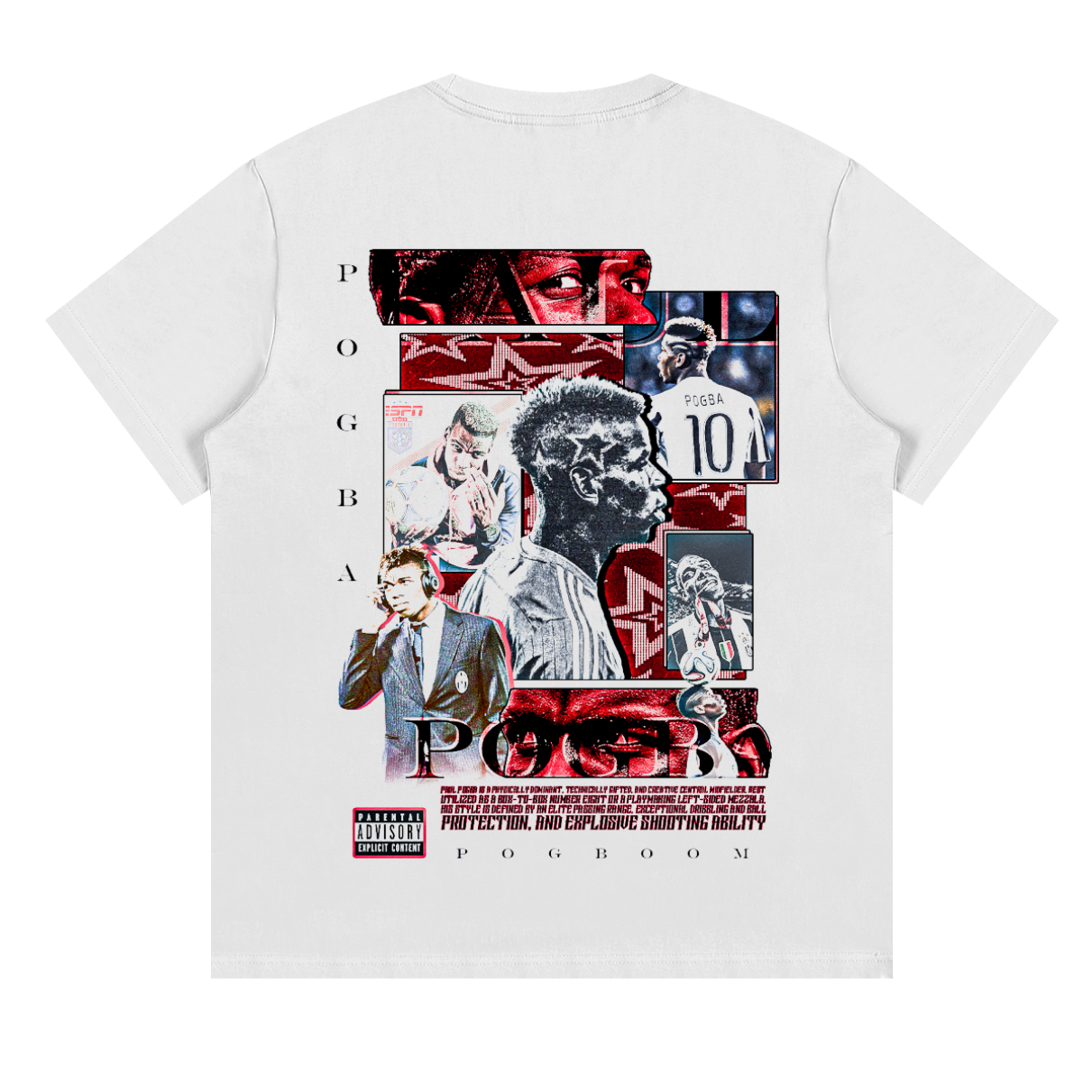 Vintage Paul Pogba Essential Cotton T-Shirt