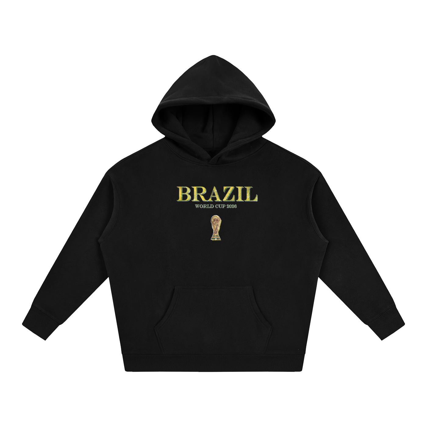 Vintage Brazil World Cup Oversize Fleeced Hoodie