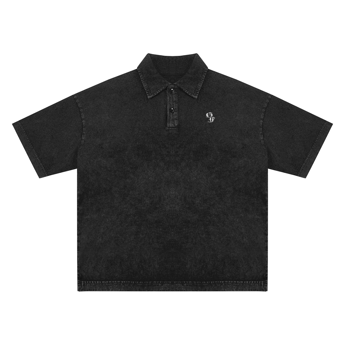 Graphic Footy Heavyweight Snow-Washed Polo T-Shirt