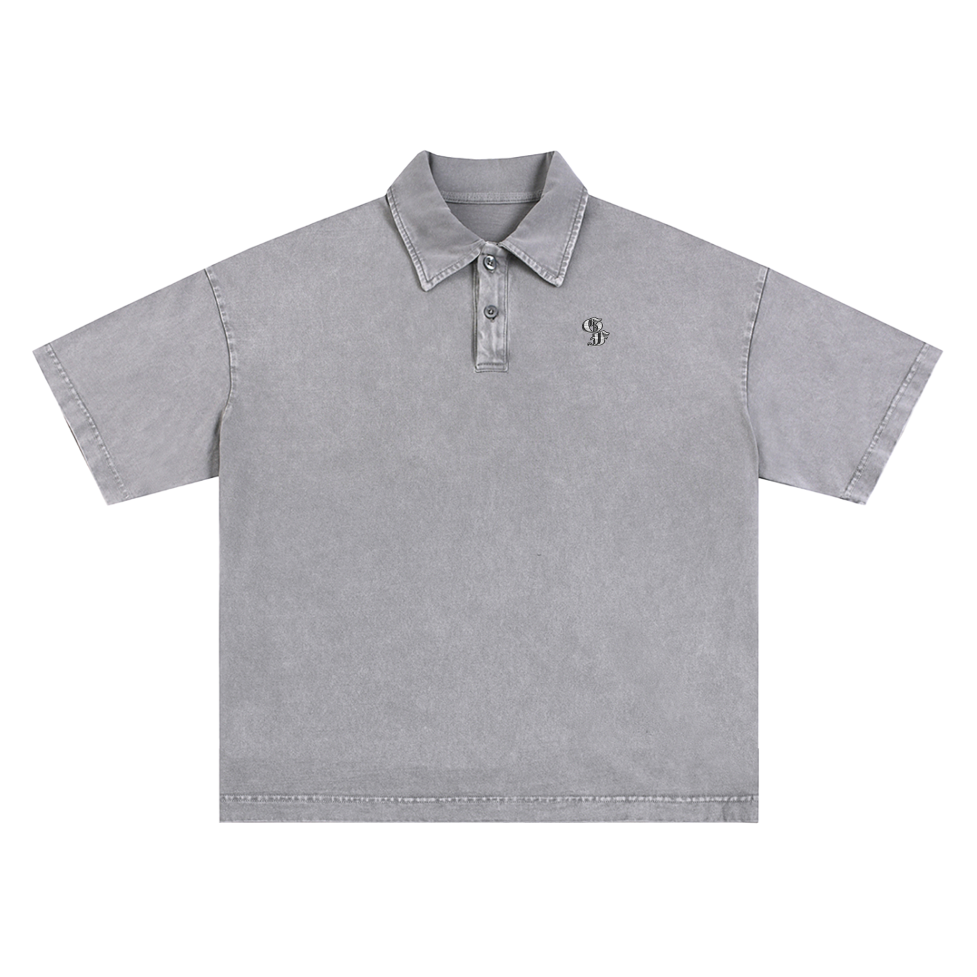 Graphic Footy Heavyweight Snow-Washed Polo T-Shirt