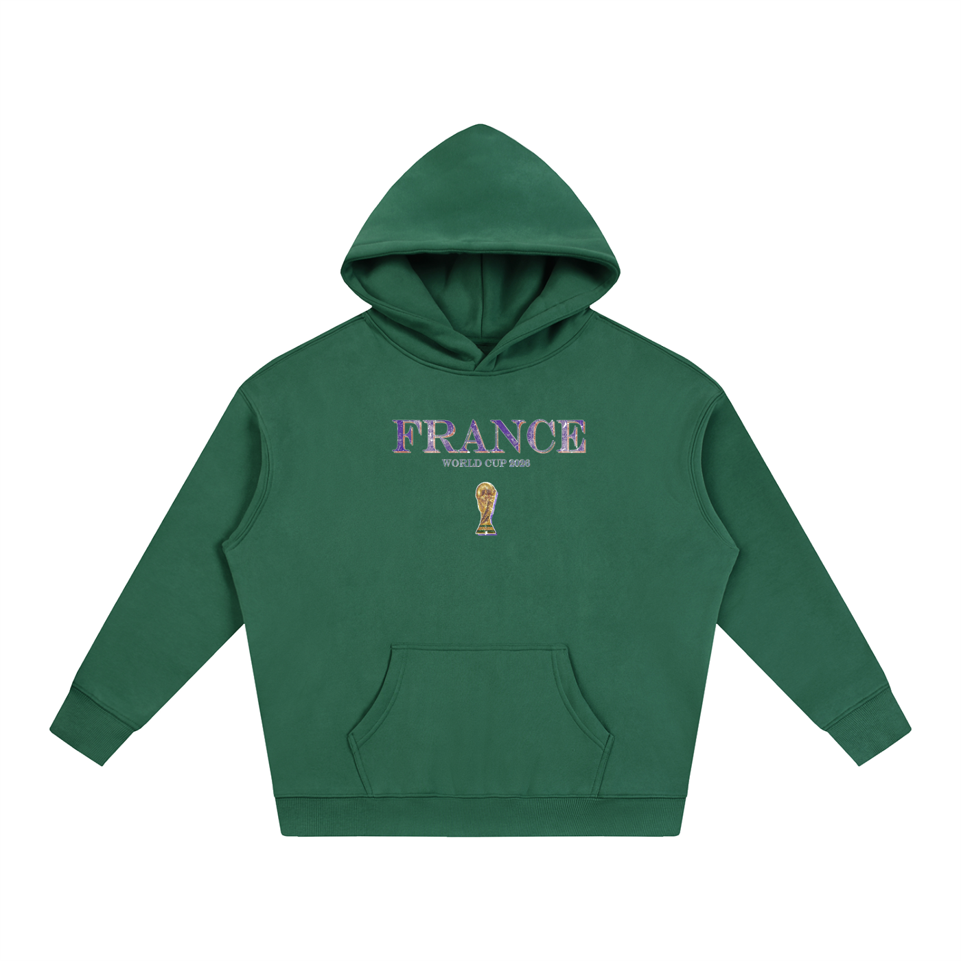 Vintage France World Cup Oversize Fleeced Hoodie