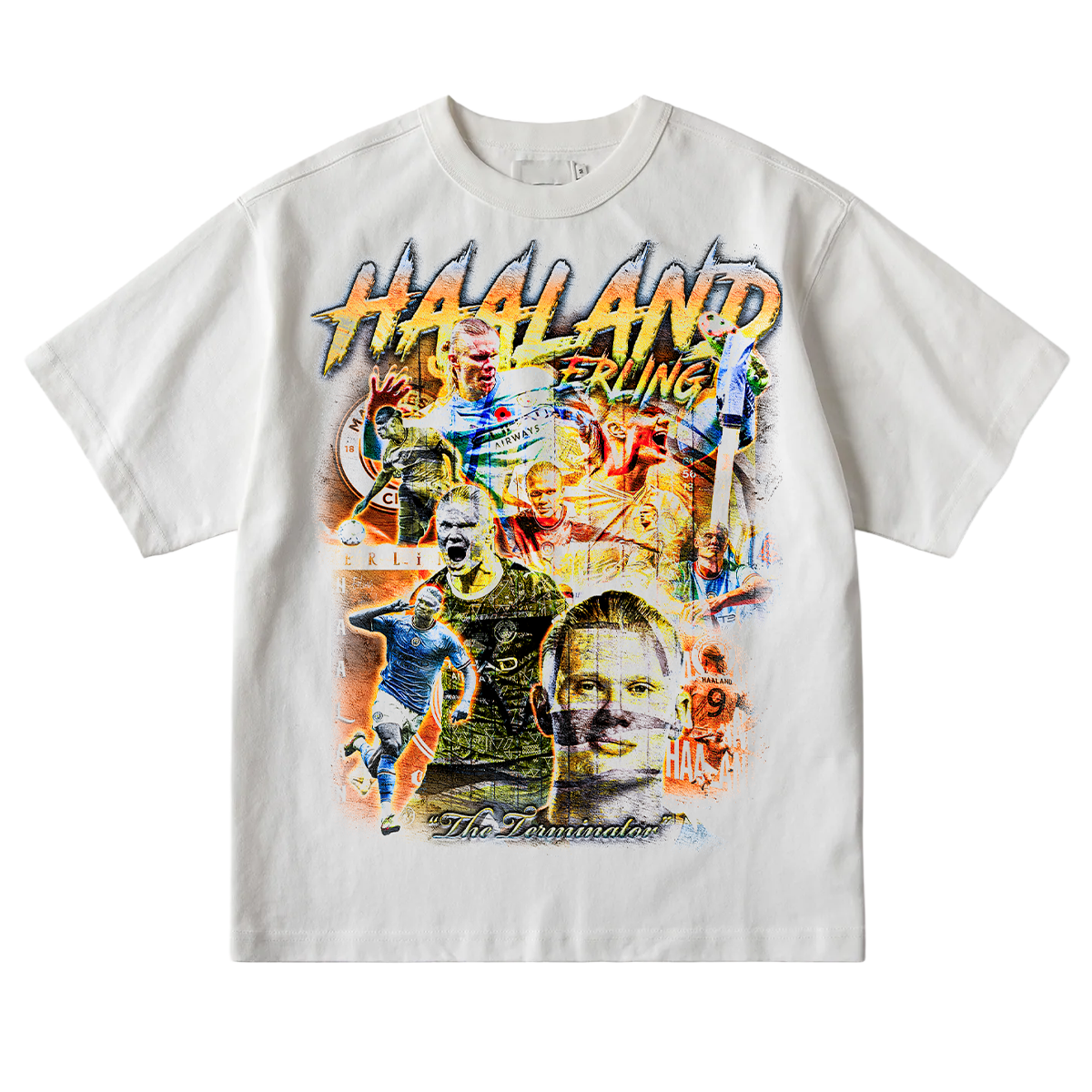 Vintage Erling Haaland Essential Heavyweight Cotton T-Shirt