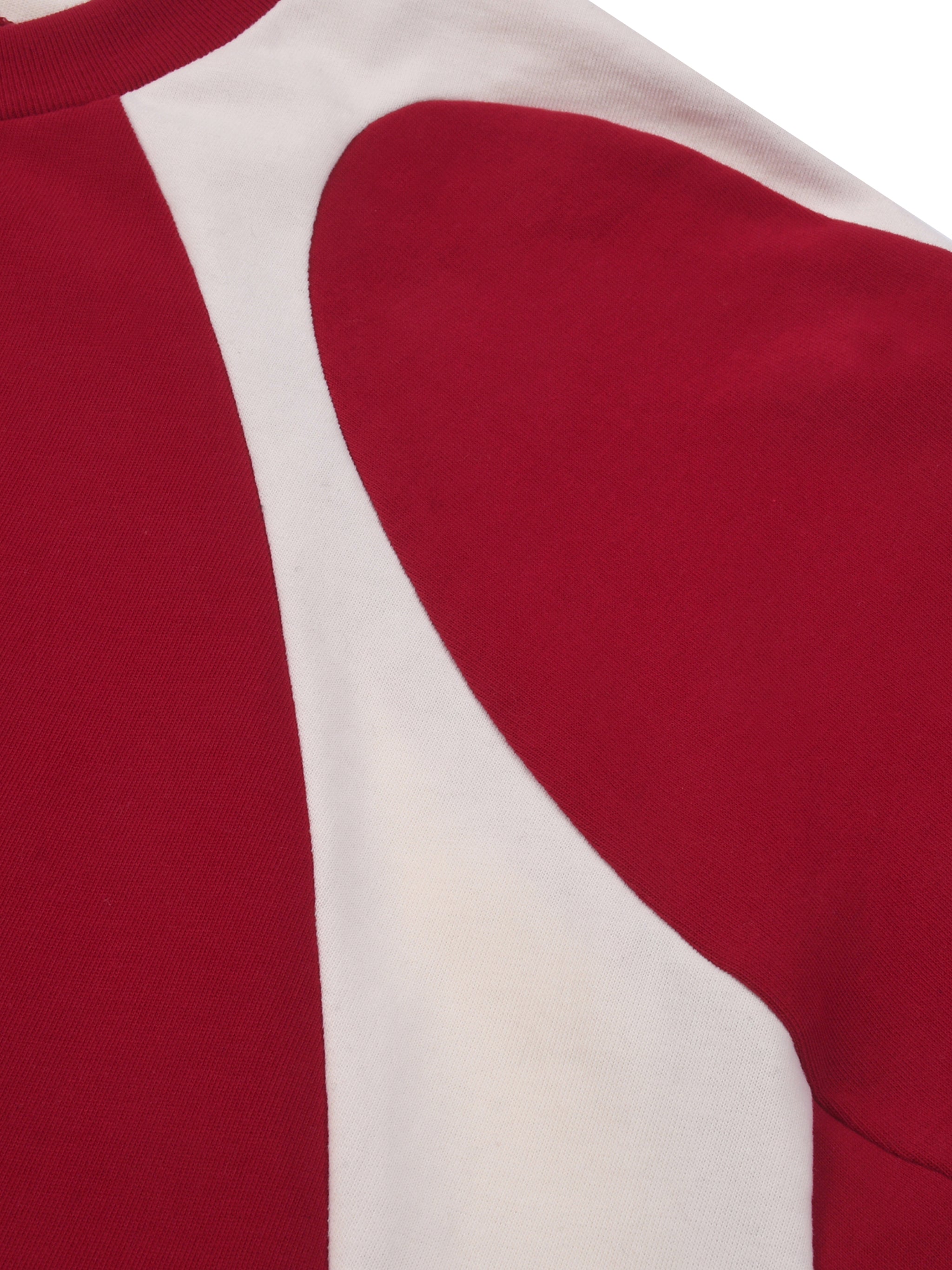 Graphic Footy Contrast Panel Cotton T-Shirt