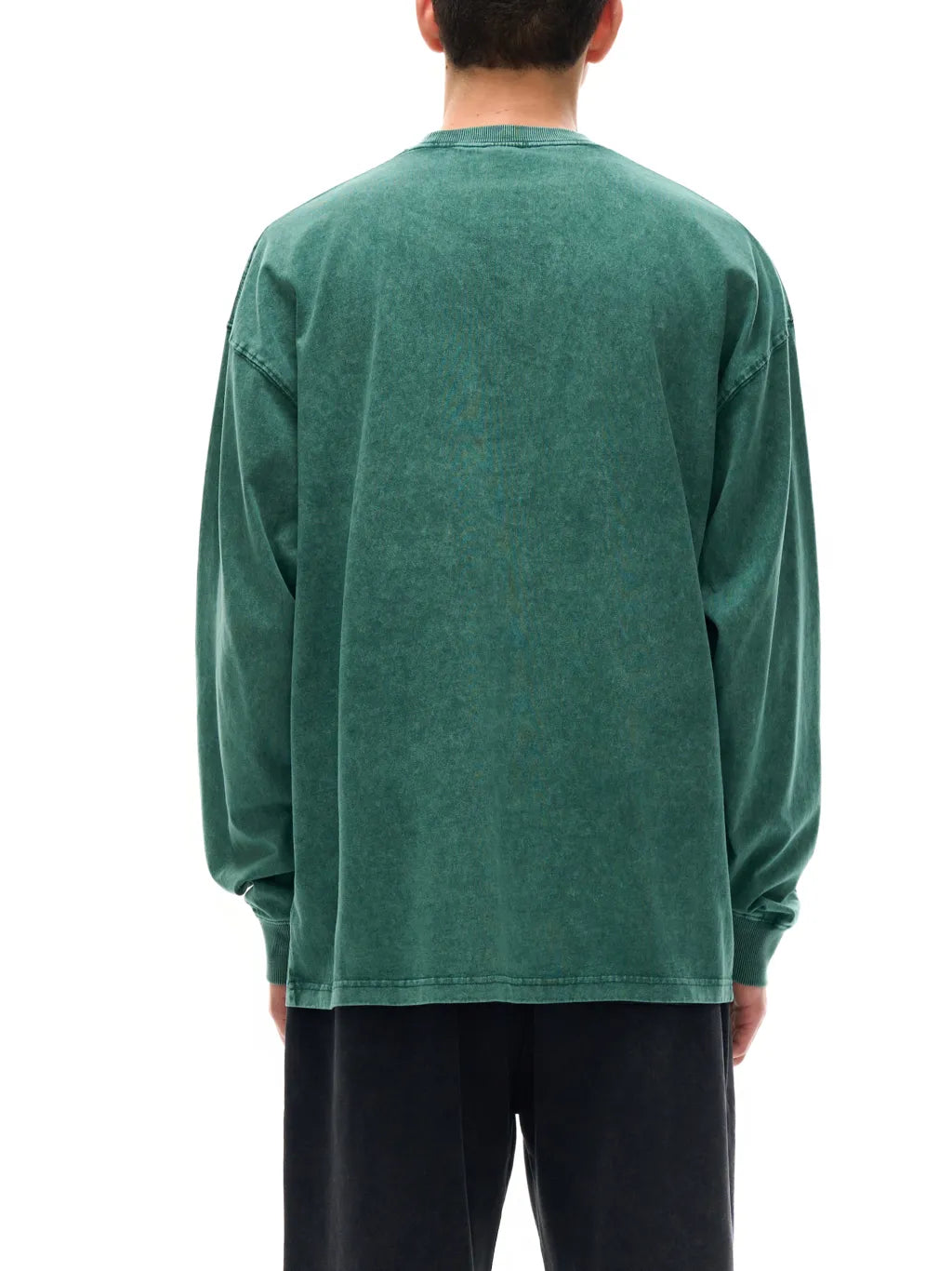 Vintage Acid Wash Oversize Graphic Footy Long Sleeve T-Shirt - 250 GSM