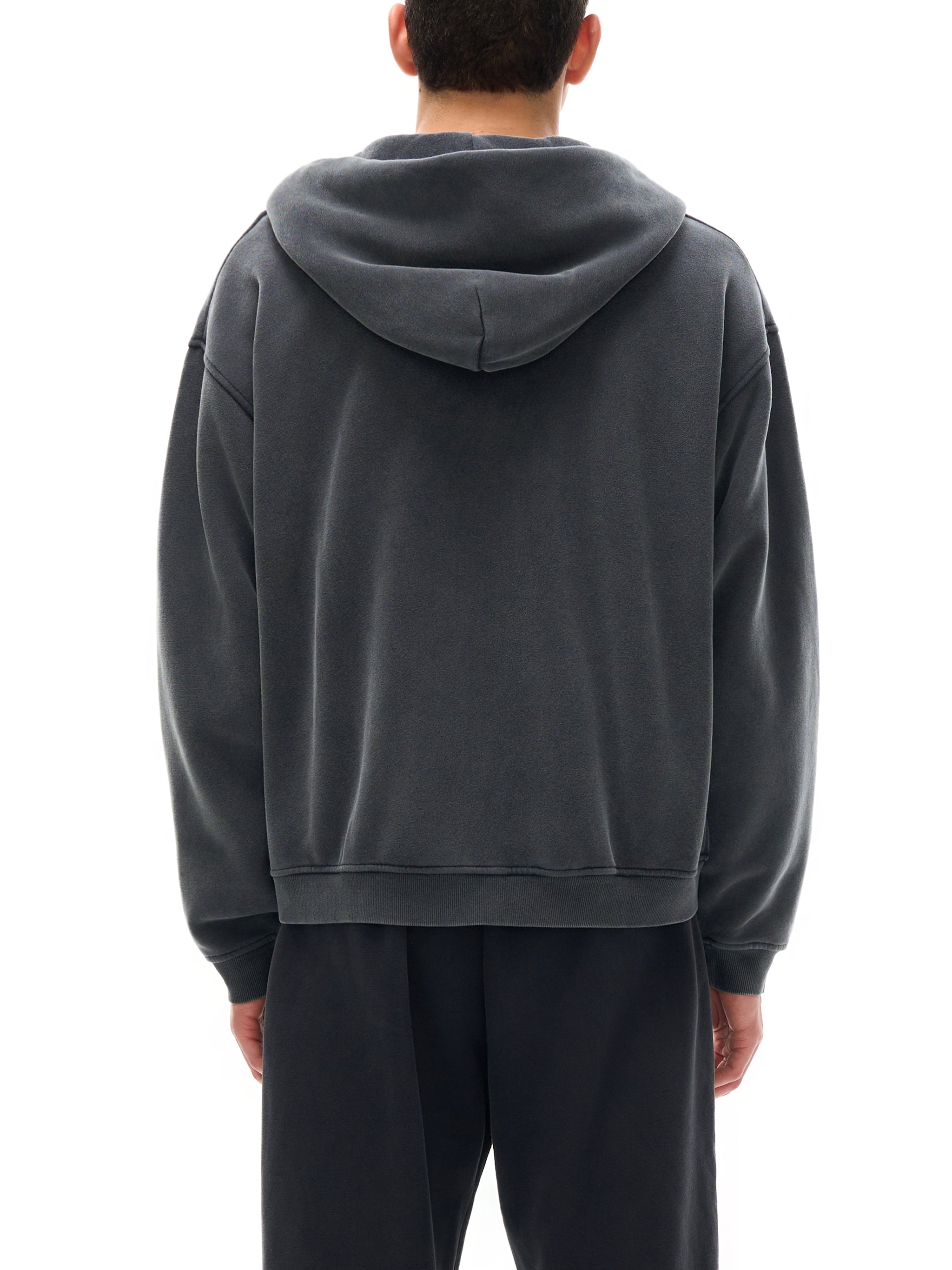 Graphic Footy Zip-Through Boxy Fleece Hoodie