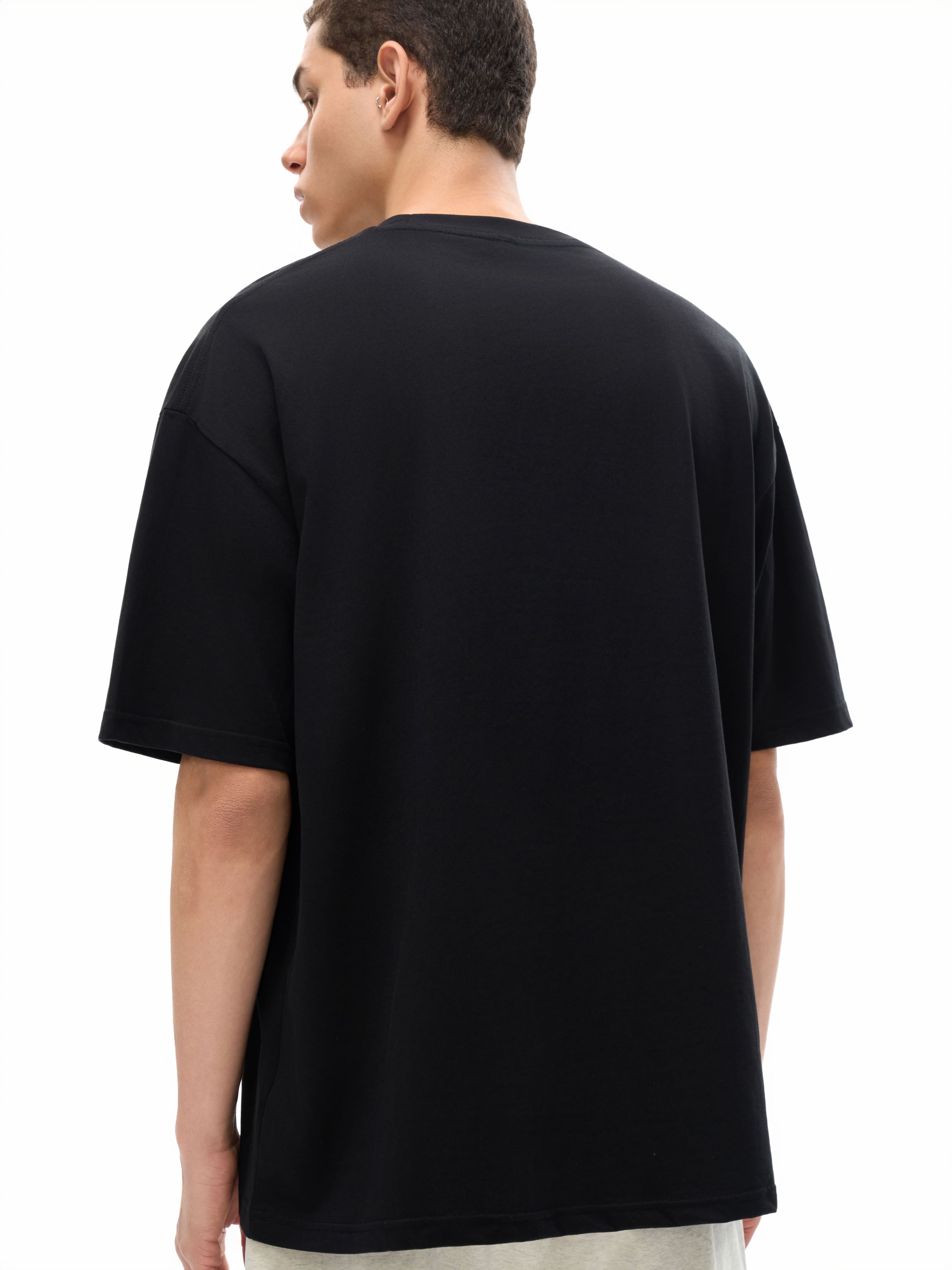 Graphic Footy Streetwear Loose Drop Shoulder T-Shirt