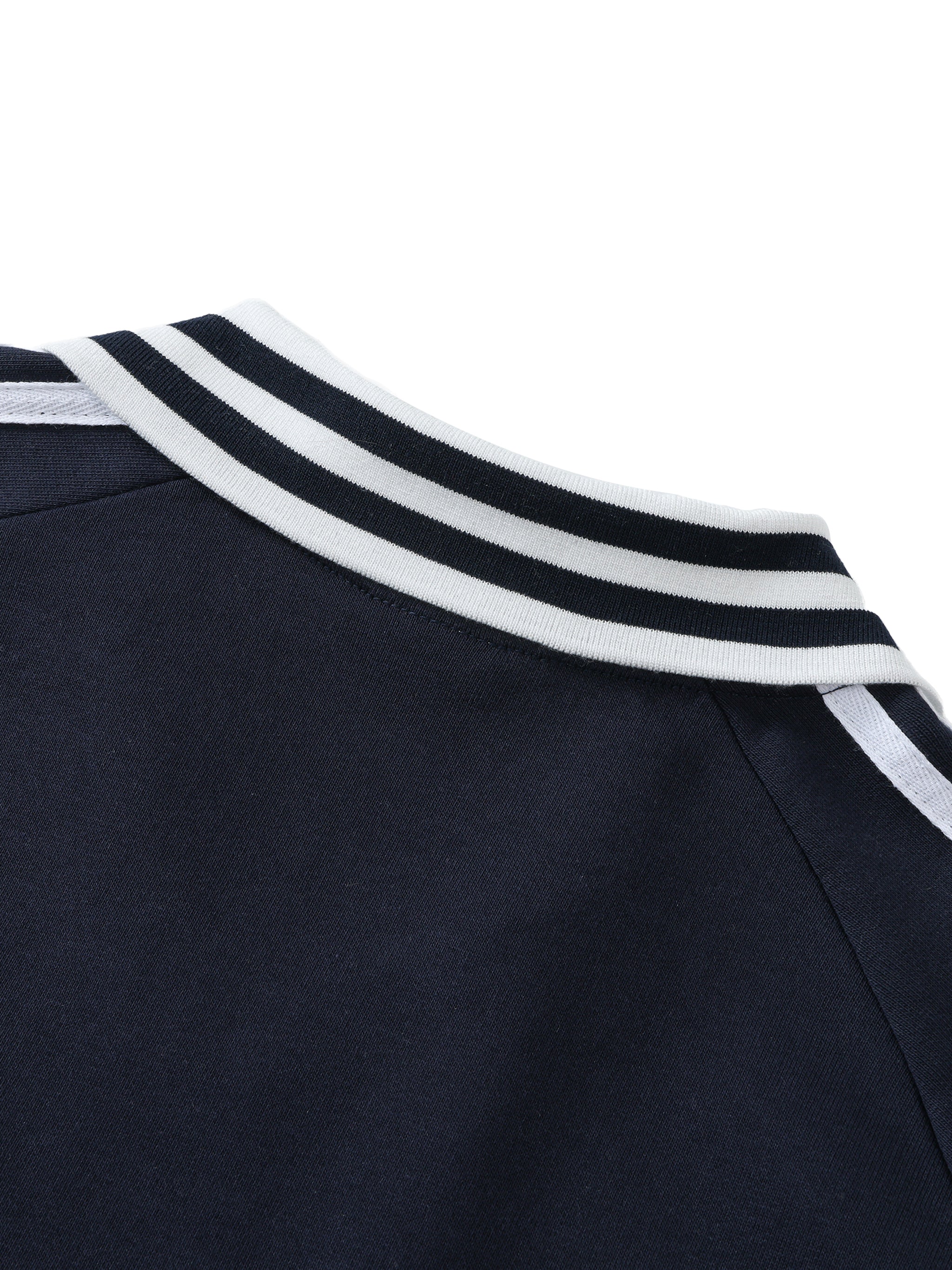 Vintage Canada World Cup Contrast Striped Lapel Collar Sweatshirt