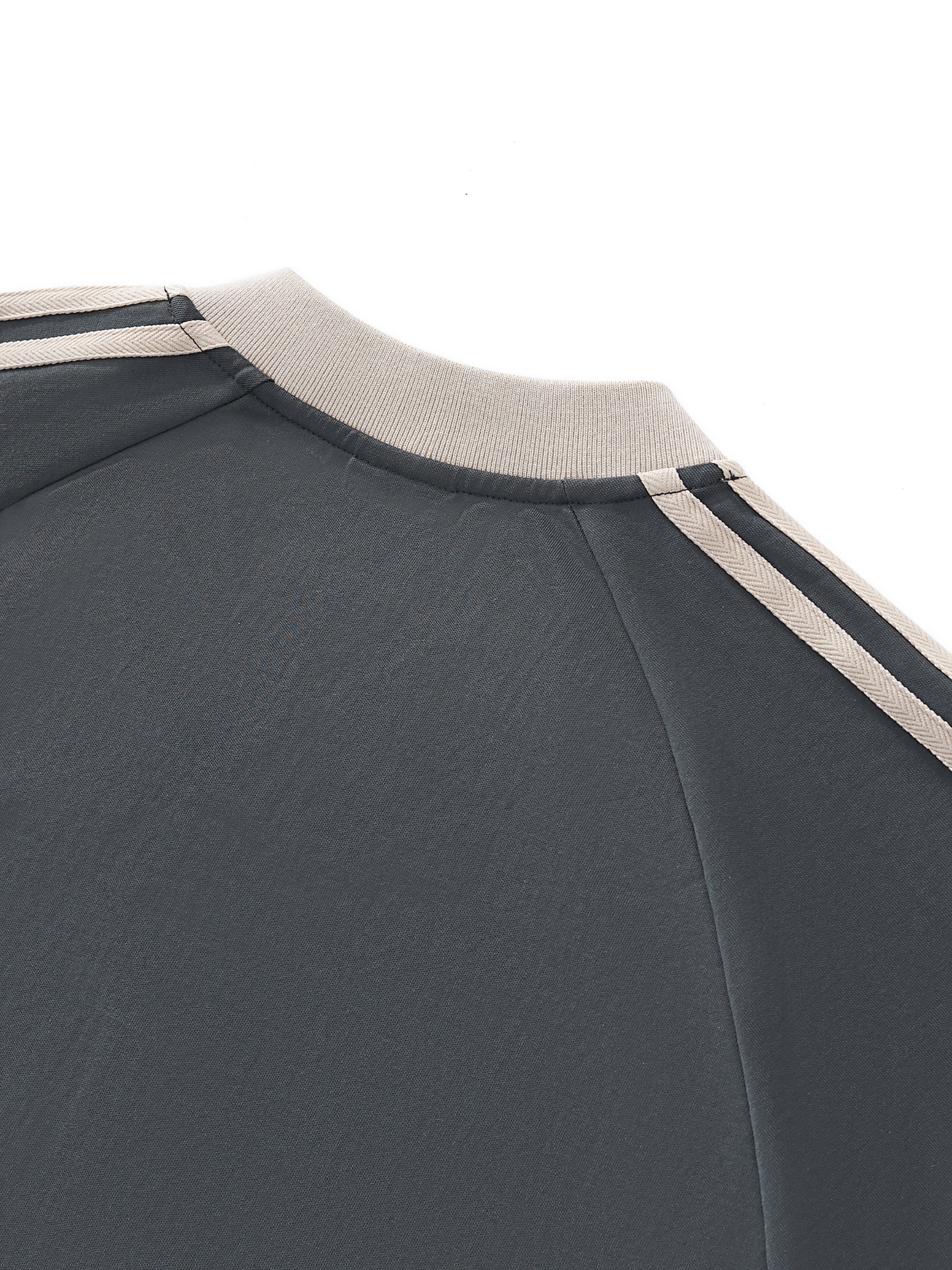 Graphic Footy Color-Block V-Neck Long-Sleeve T-Shirt