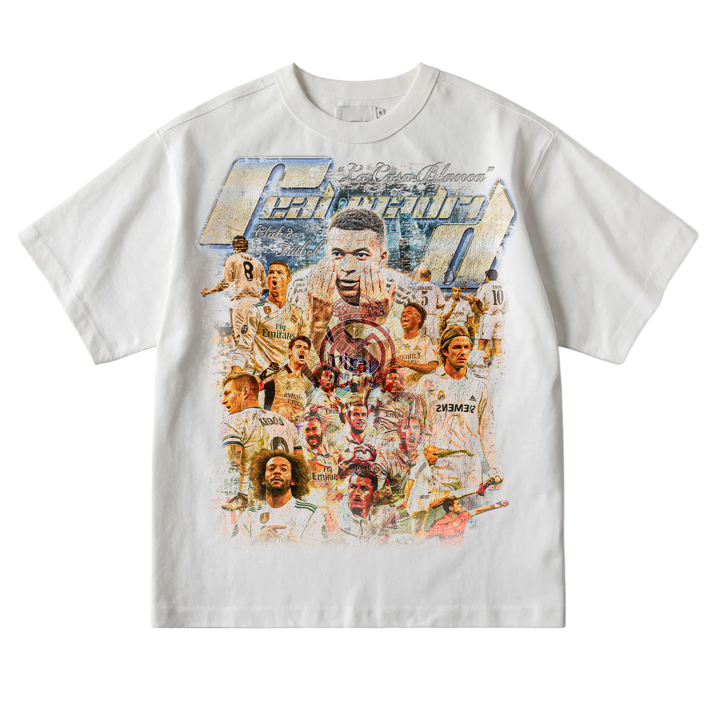 Vintage Real Madrid Essential Heavyweight Cotton T-Shirt