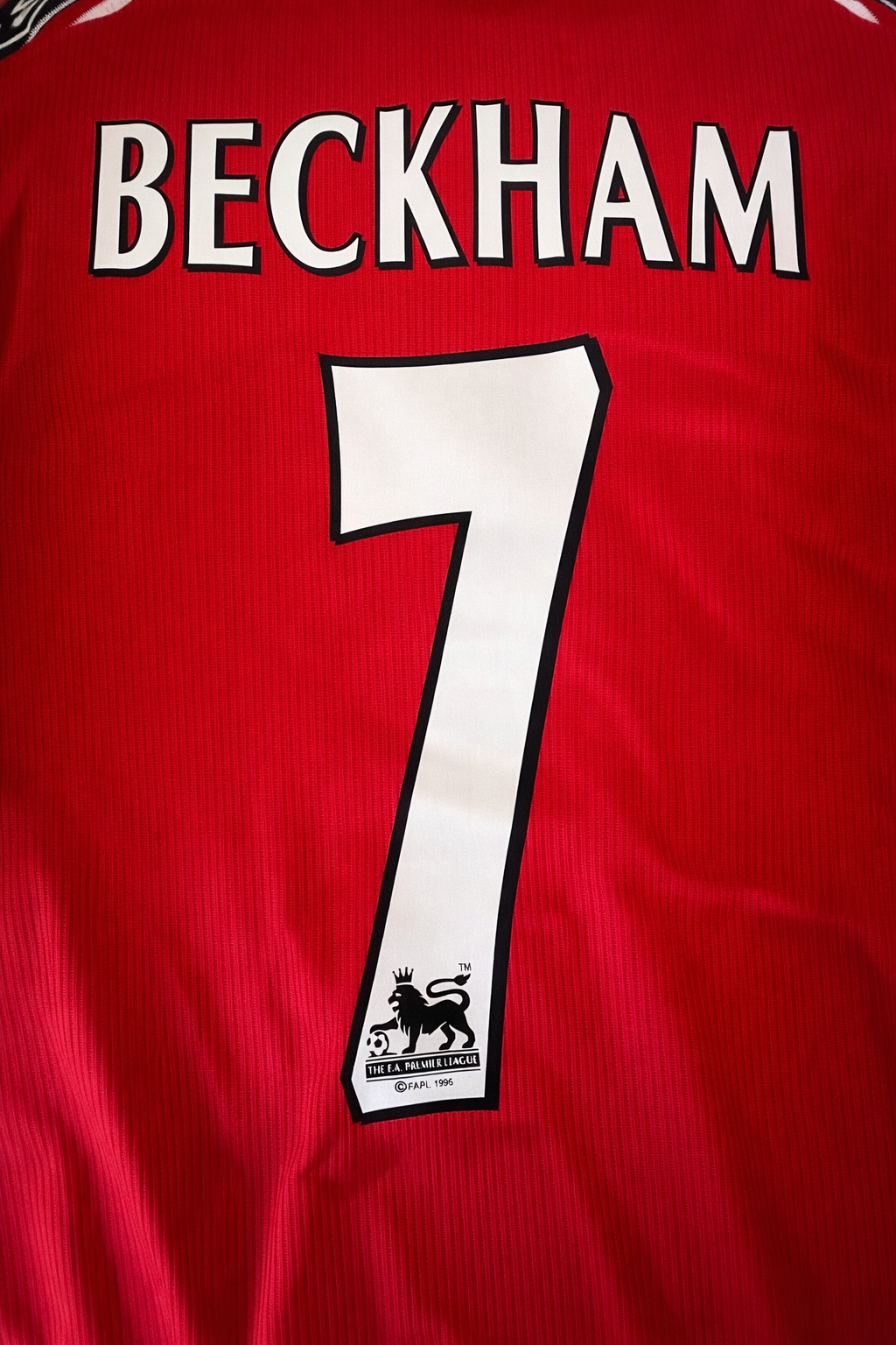 David Beckham #7 Manchester United 1998-1999 Umbro Home Retro Jersey - Size Large - Brand New