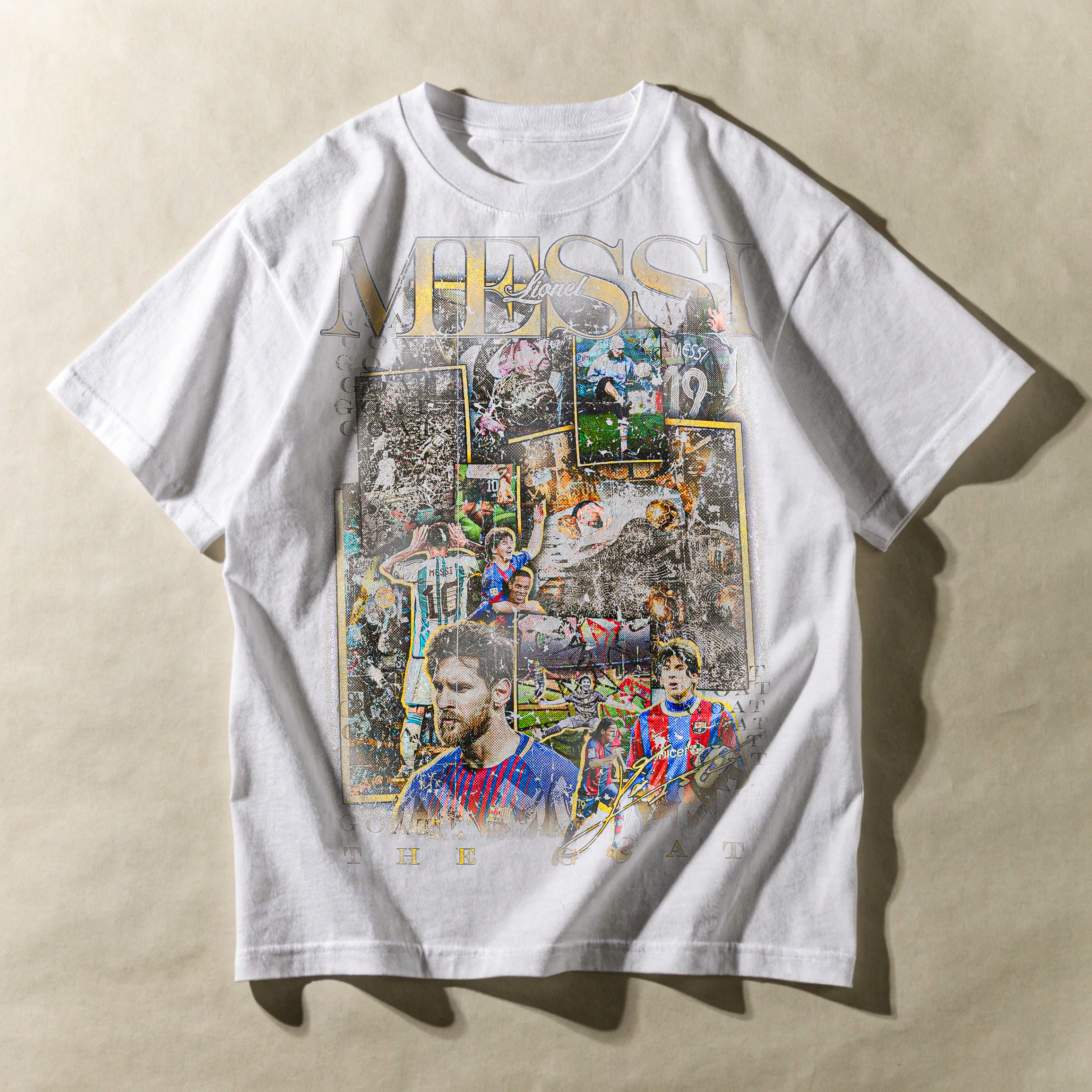 Vintage Lionel Messi Essential Cotton T-Shirt