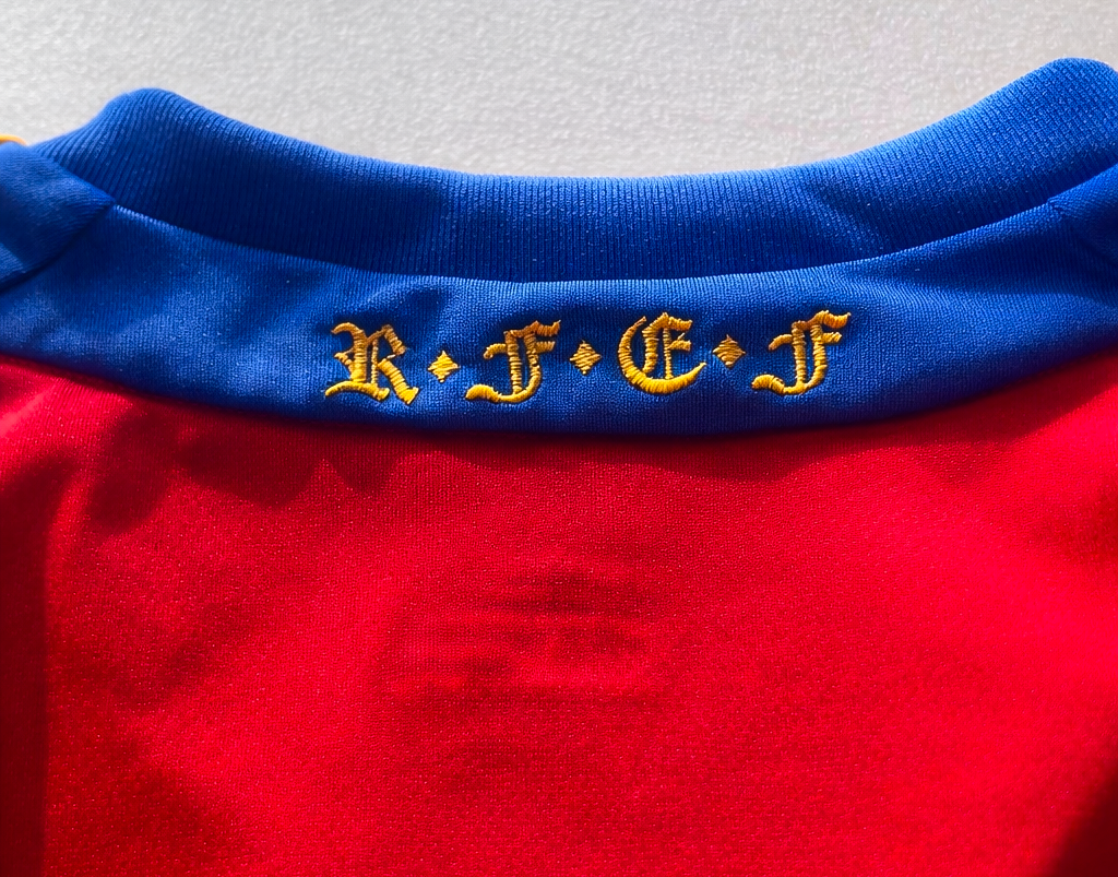 Spain Adidas Home Jersey 2010 World Cup Champions Patch – Men’s Size L